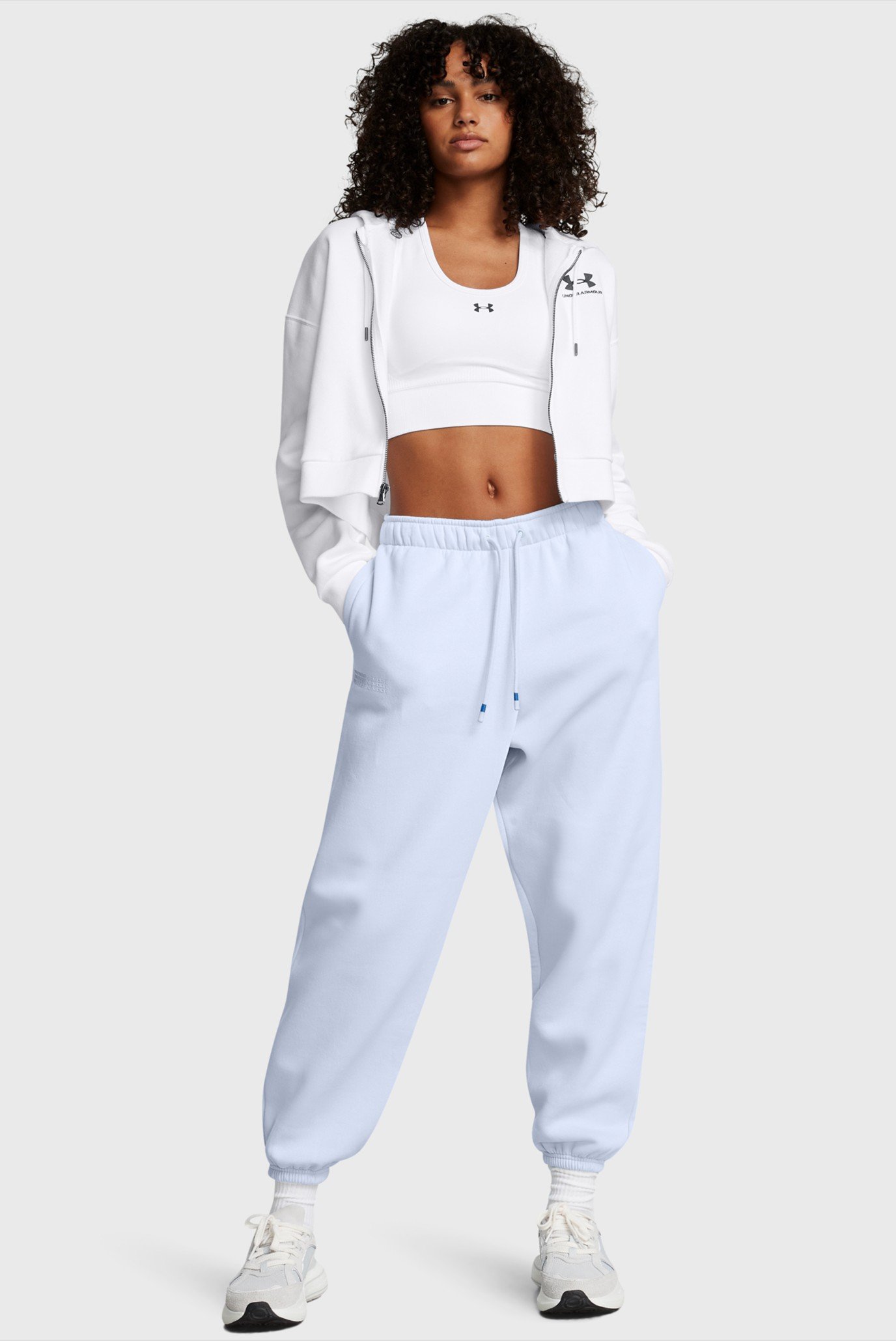 Женские голубые спортивные брюки UA Icon Flc OS 3