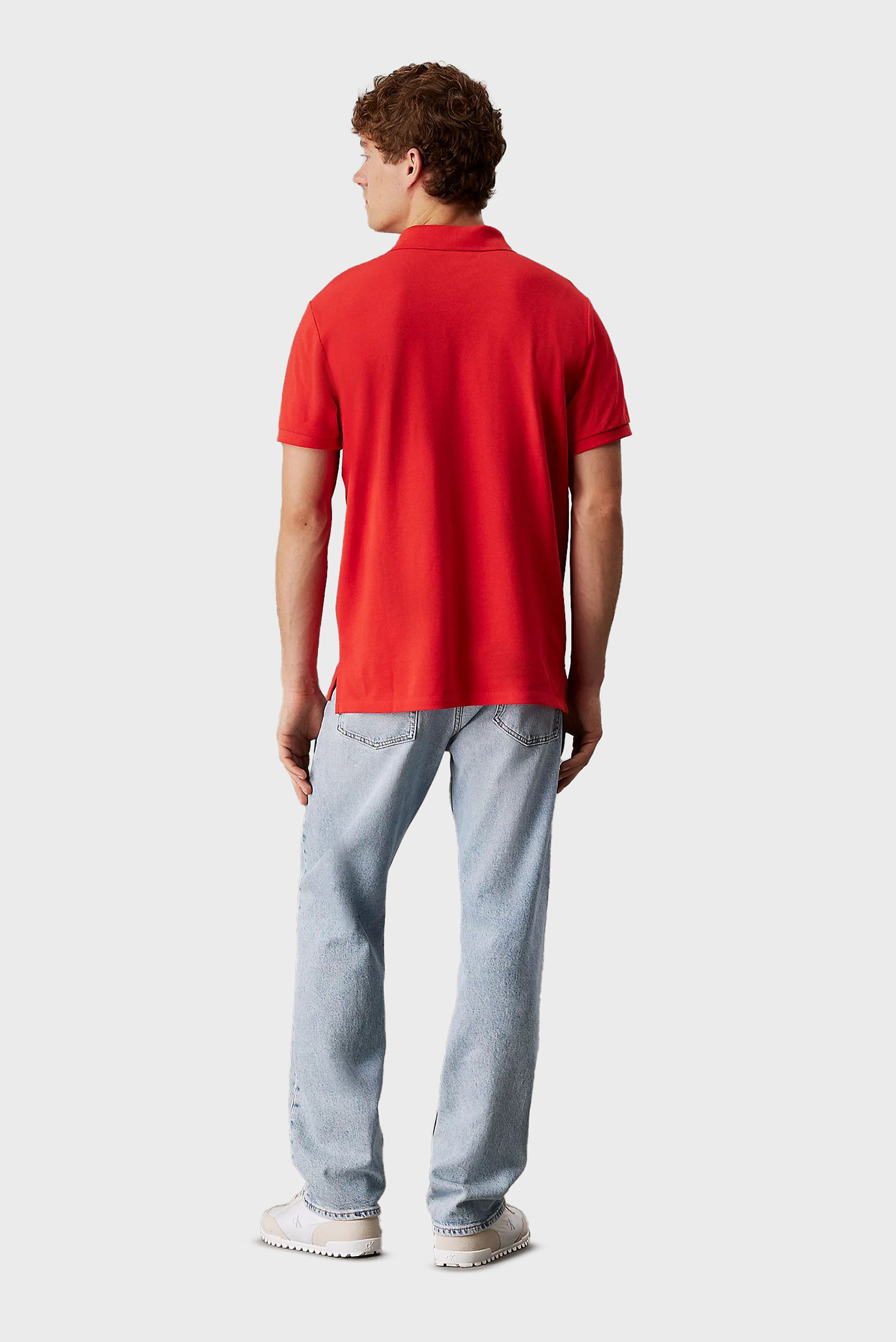 Мужское оранжевое поло SS MONOGRAM PIQUECalvin Klein Jeans Мужское оранжевое поло SS MONOGRAM PIQUE 2