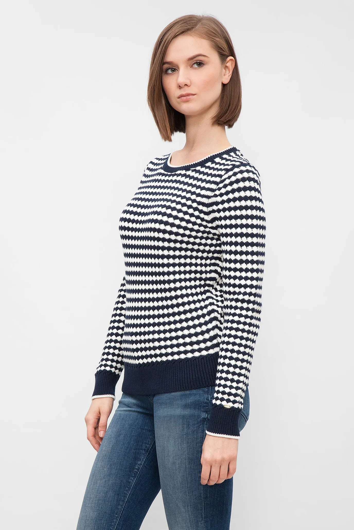 Женский темно-синий джемпер 2