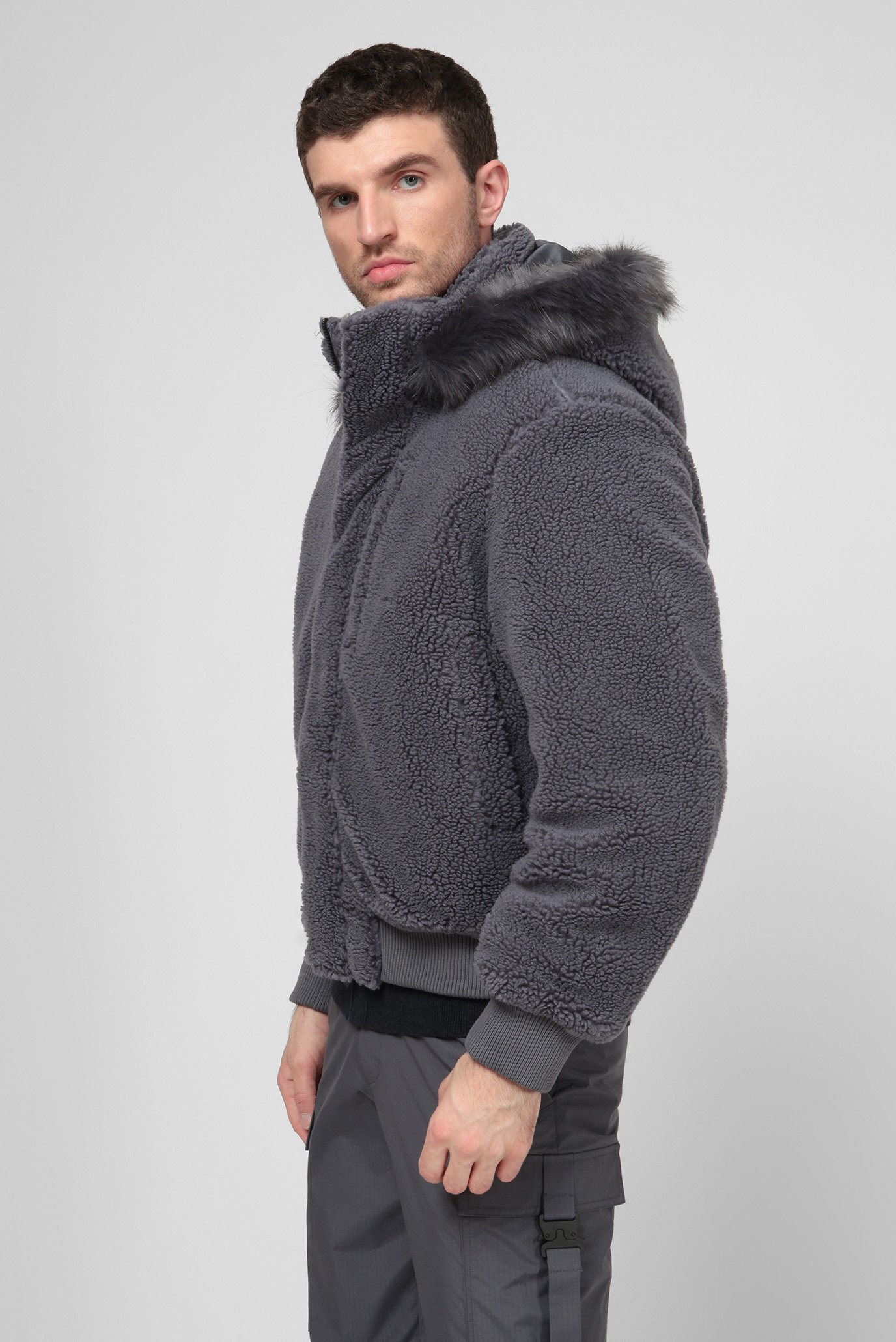 Мужской серый бомбер Lewis Hamilton COZY HOODED BOMBER JACKETTommy Hilfiger Мужской серый бомбер Lewis Hamilton COZY HOODED BOMBER JACKET 8