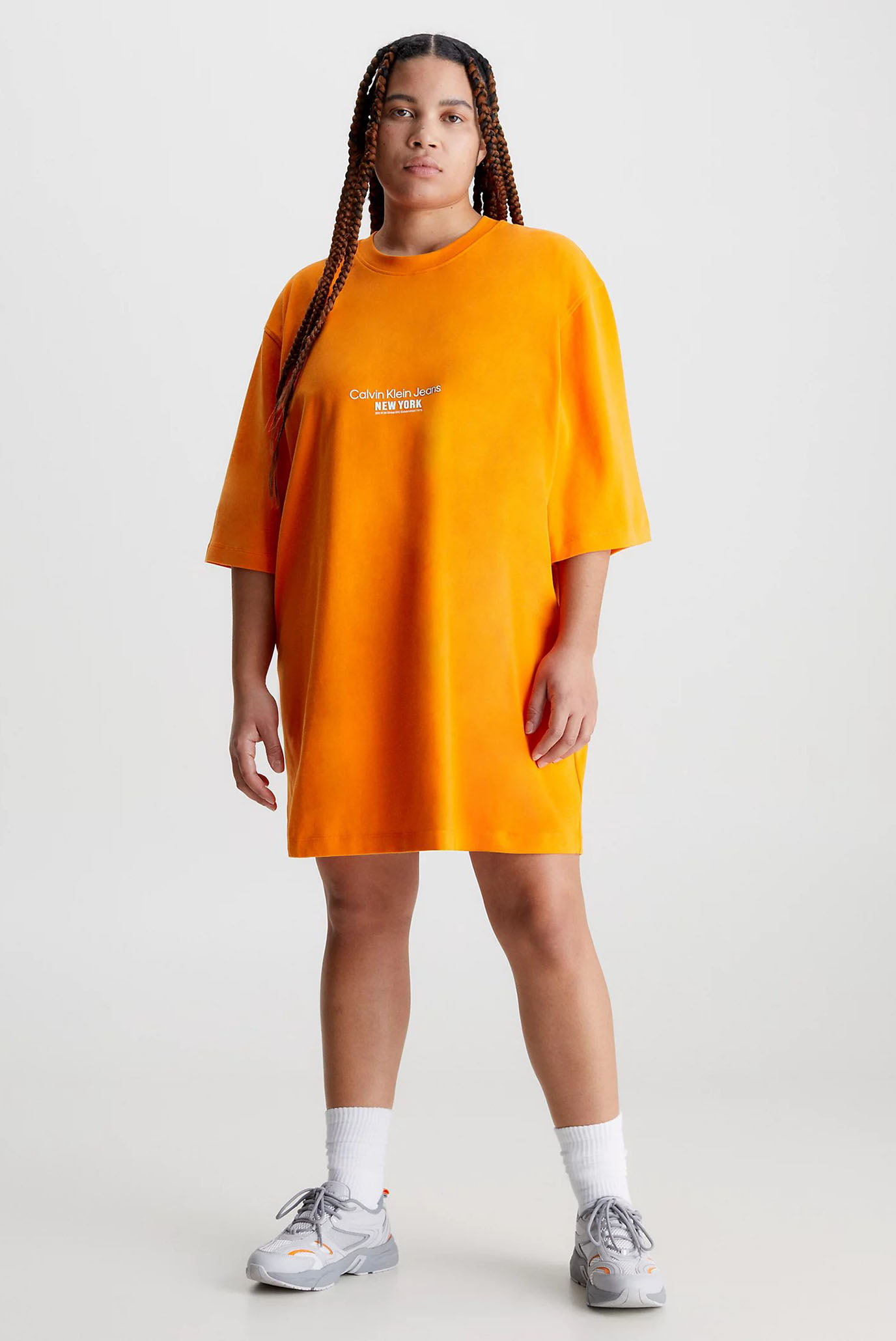 Женское оранжевое платье MOTION FLORAL 8