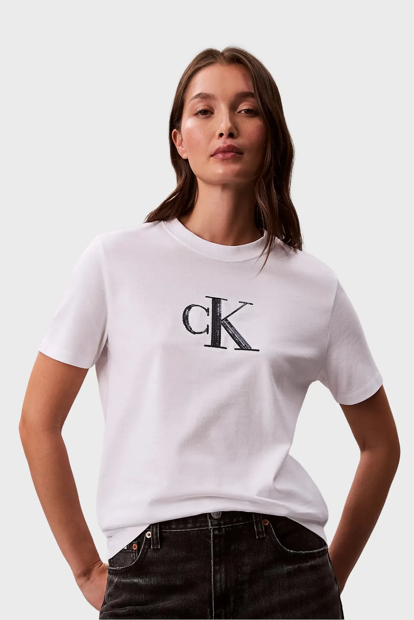 Футболка SS SEQUIN CK GRAPHIC TEE 6