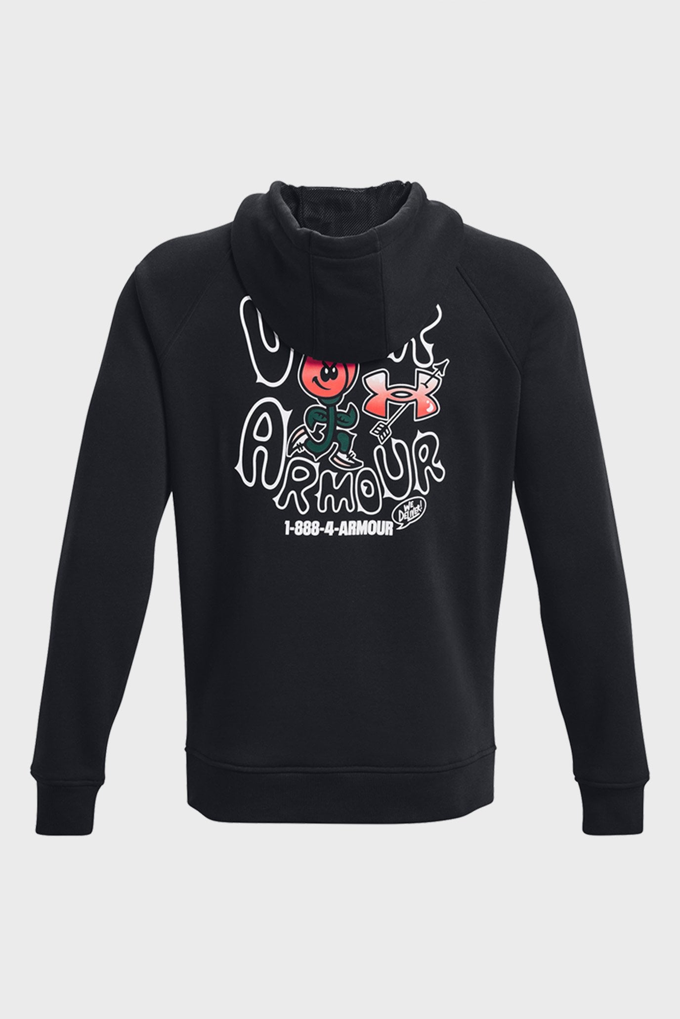 Мужское черное худи UA HW Terry Rose Hoodie 7
