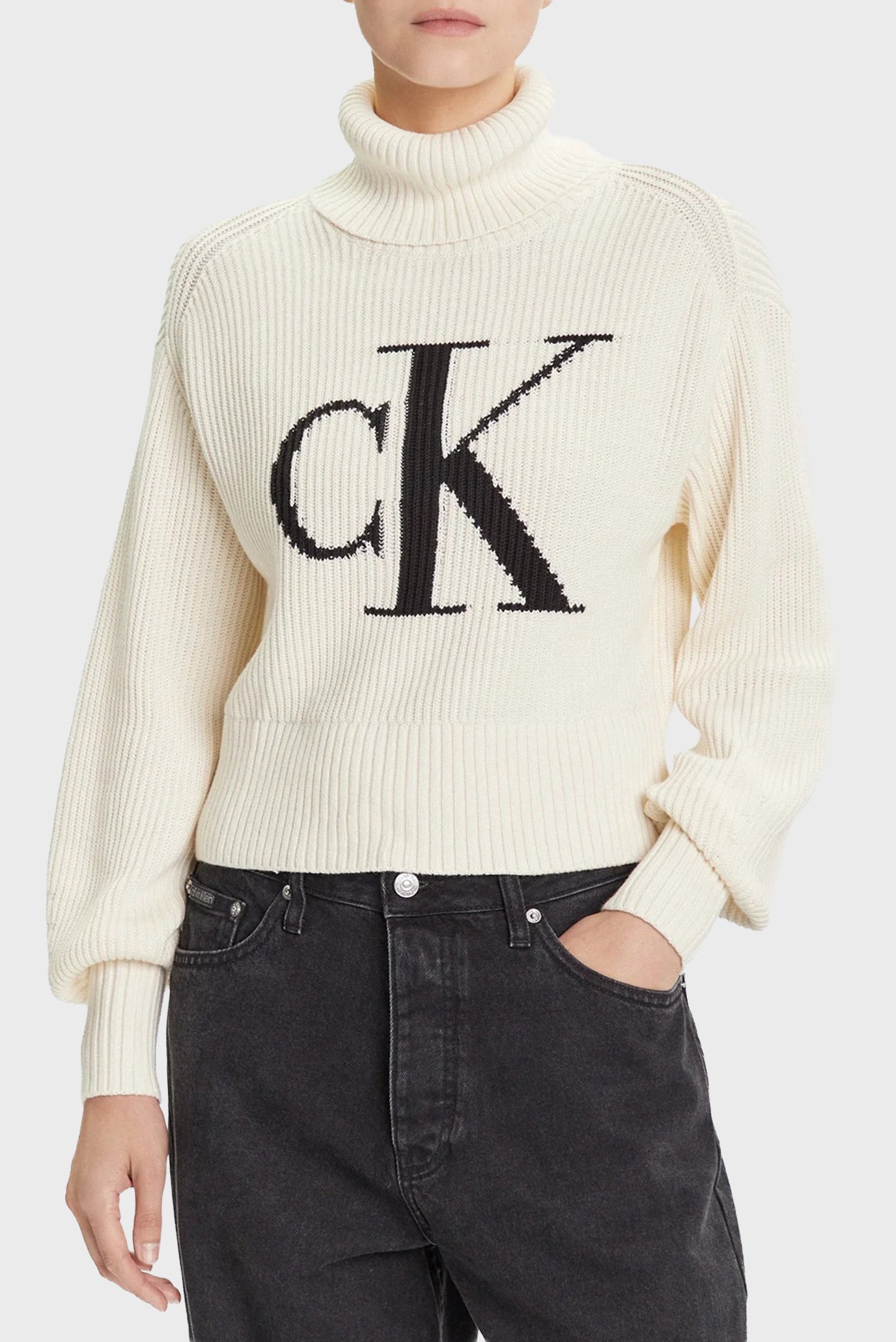 Свитер BLOWN UP CK LOOSE SWEATER CONTRA 1