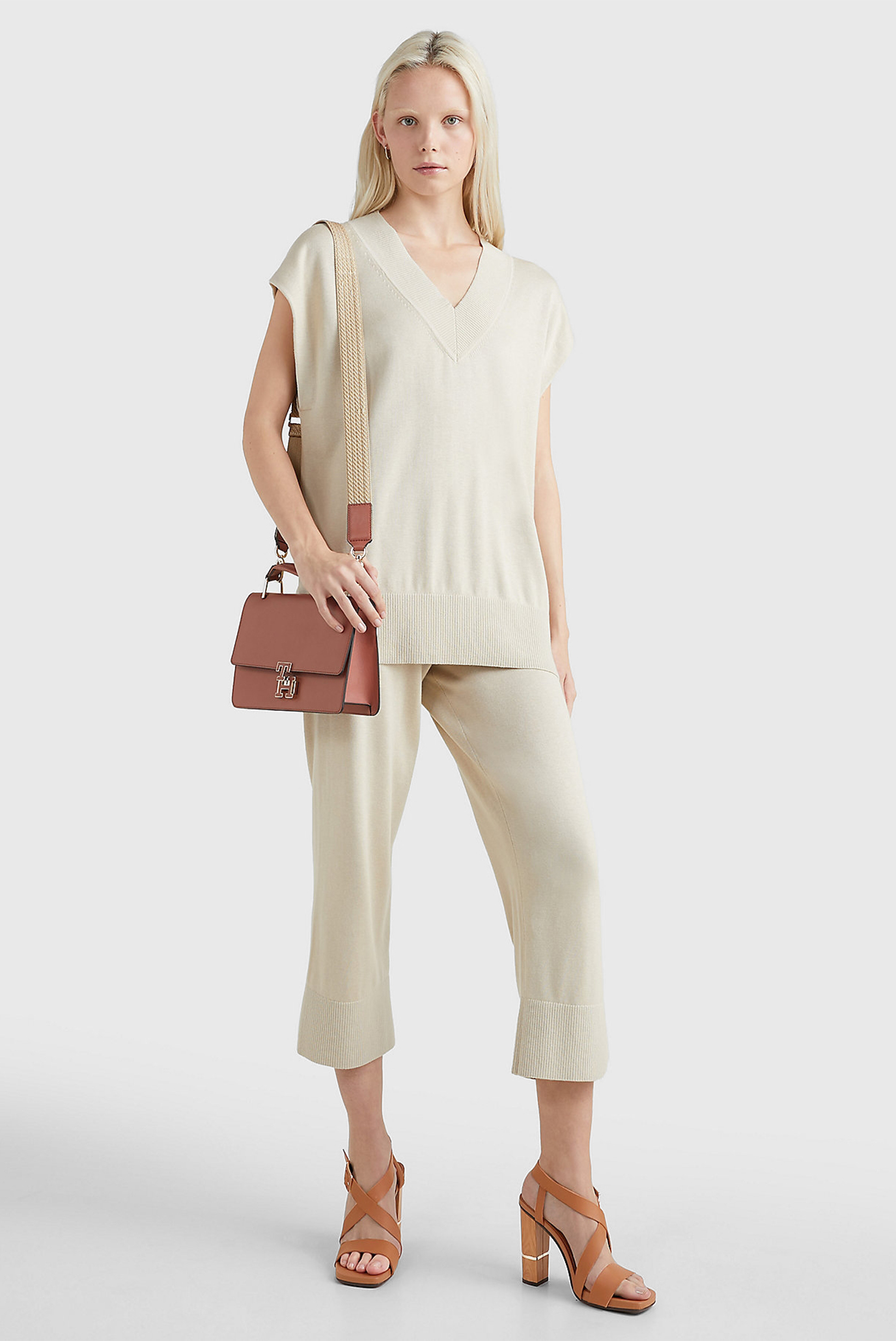 Свитер RELAXED V-NK TUNIC 2