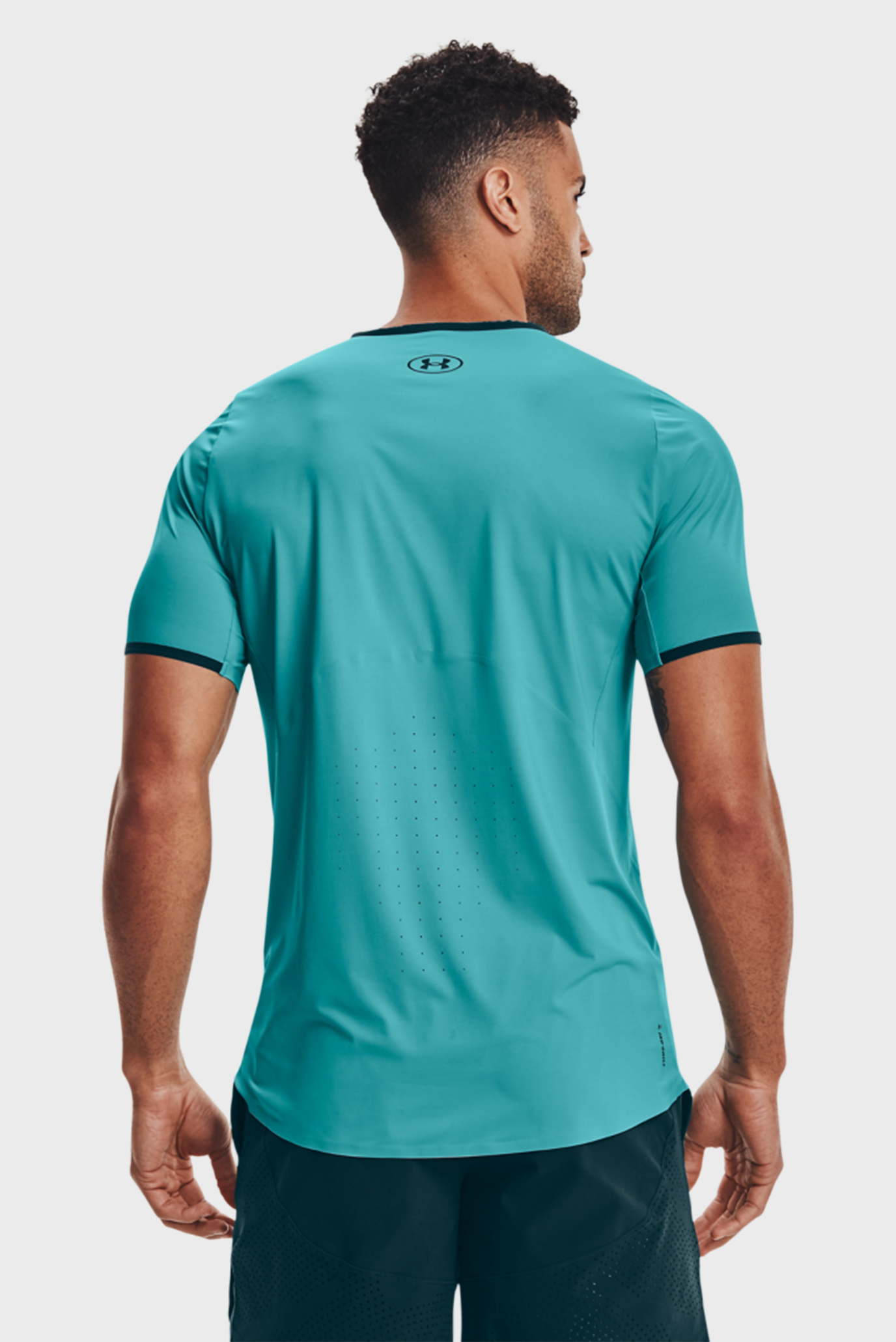 Мужская бирюзовая футболка UA HG IsoChill Perforated 9