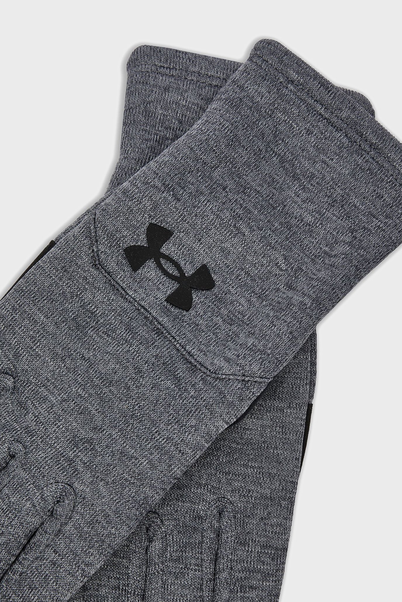 Мужские серые перчатки UA Storm® Fleece Gloves 3