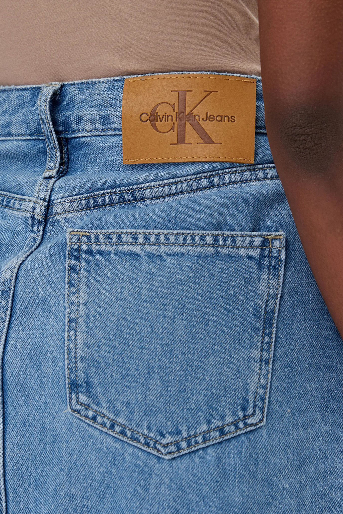 Женская голубая джинсовая юбка A-LINE MAXICalvin Klein Jeans Женская голубая джинсовая юбка A-LINE MAXI 5