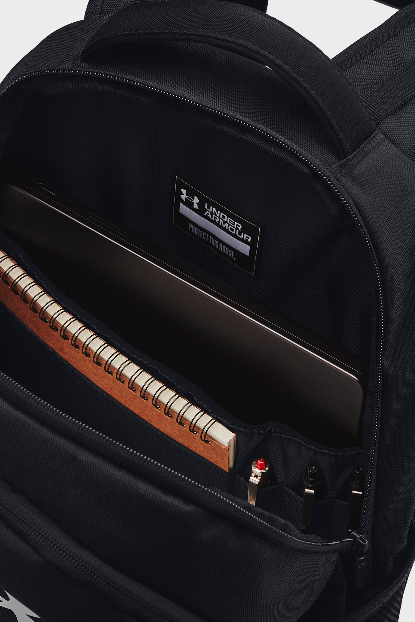 Черный рюкзак UA Hustle 6.0 Backpack 5