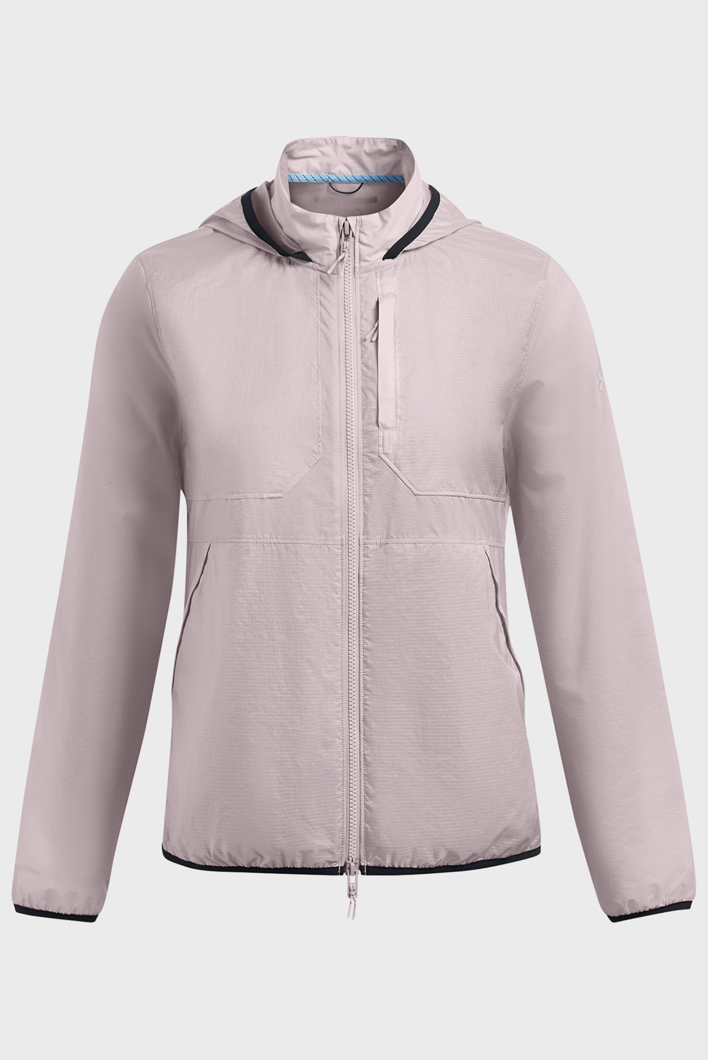 Женская серая ветровка UA Run Trail Jacket-GRY 6