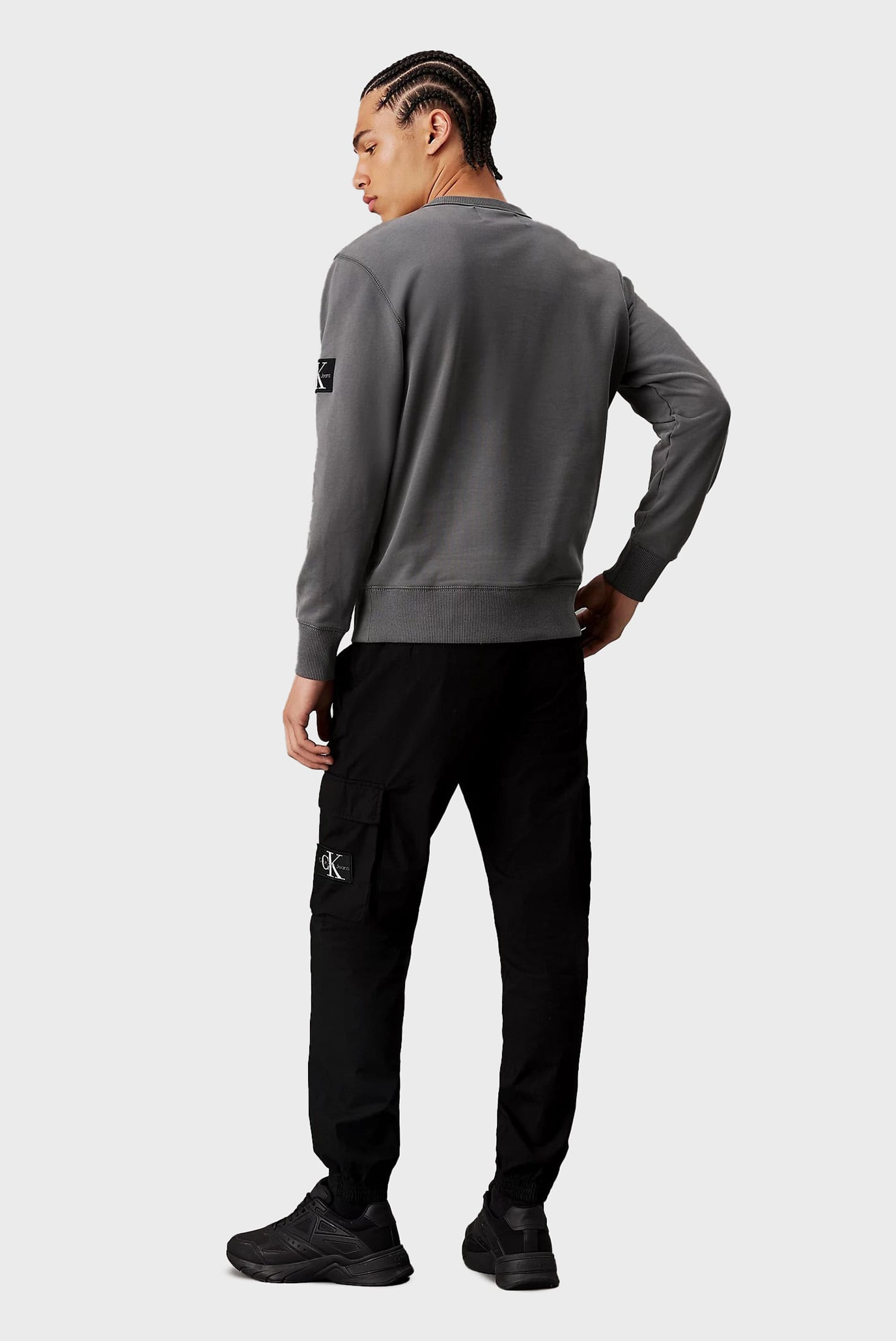 Мужские черные карго SKINNY WASHED CARGO 3