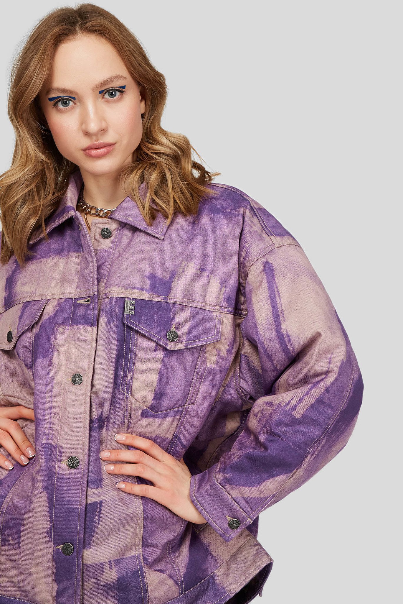 Женская фиолетовая джинсовая куртка G-SOJODiesel Женская фиолетовая джинсовая куртка G-SOJO 5