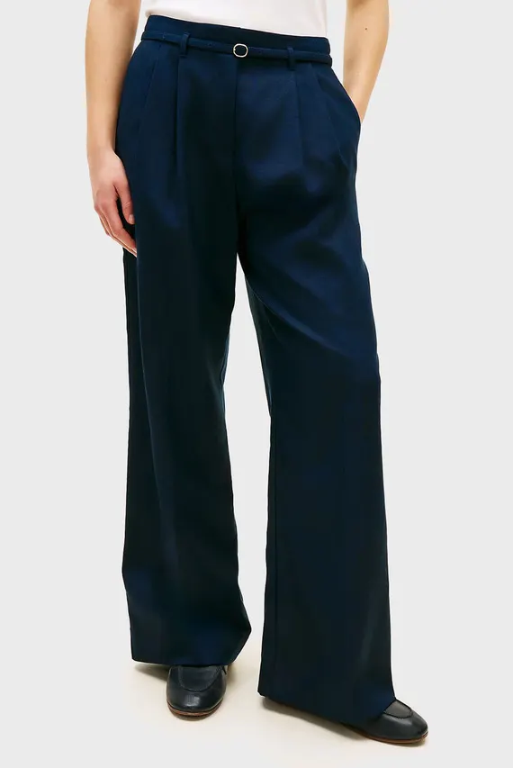 Штаны LINEN BLEND WIDE LEG PANT Tommy Hilfiger
