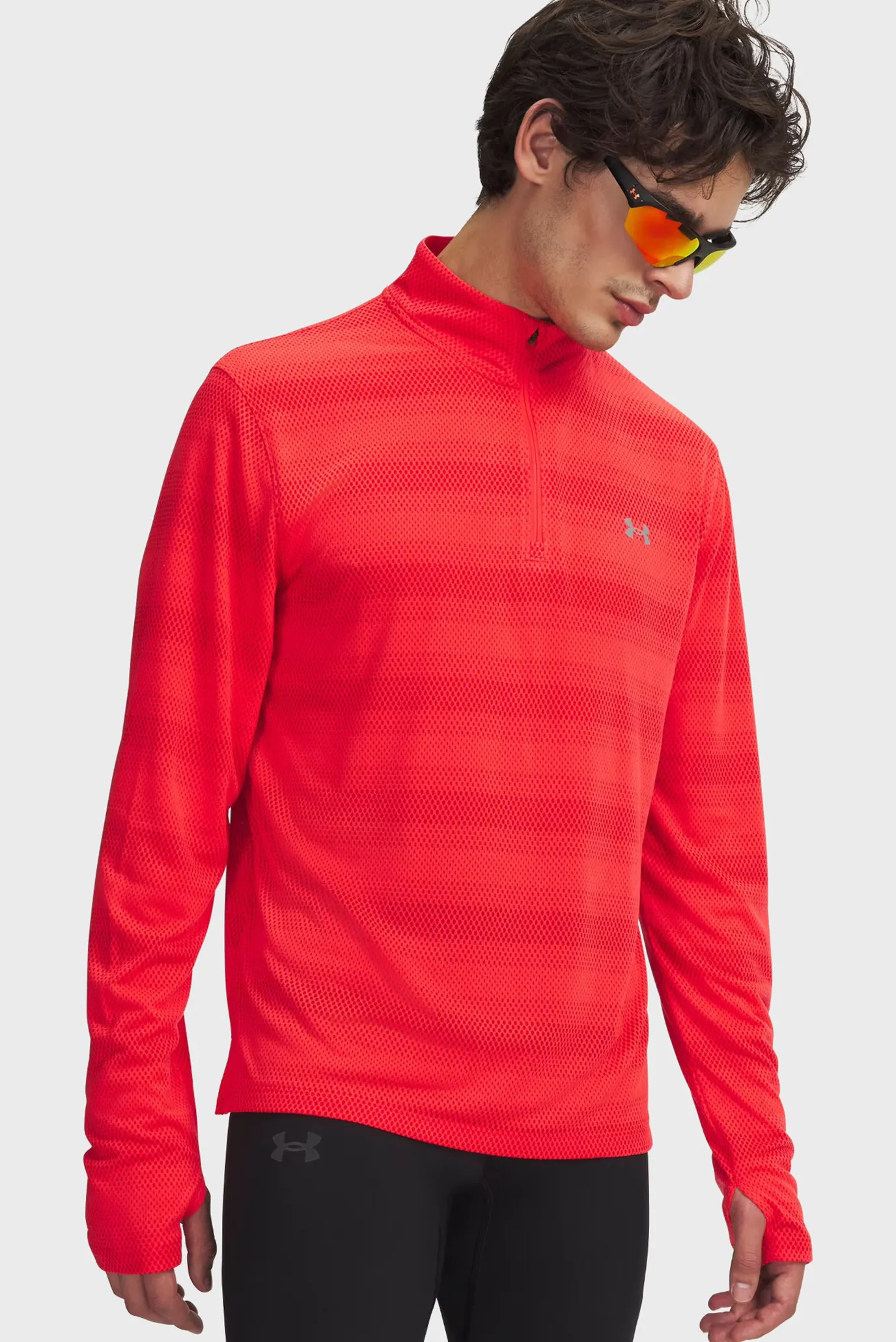 Свитшот UA Velociti 1 4 Zip-RED 1