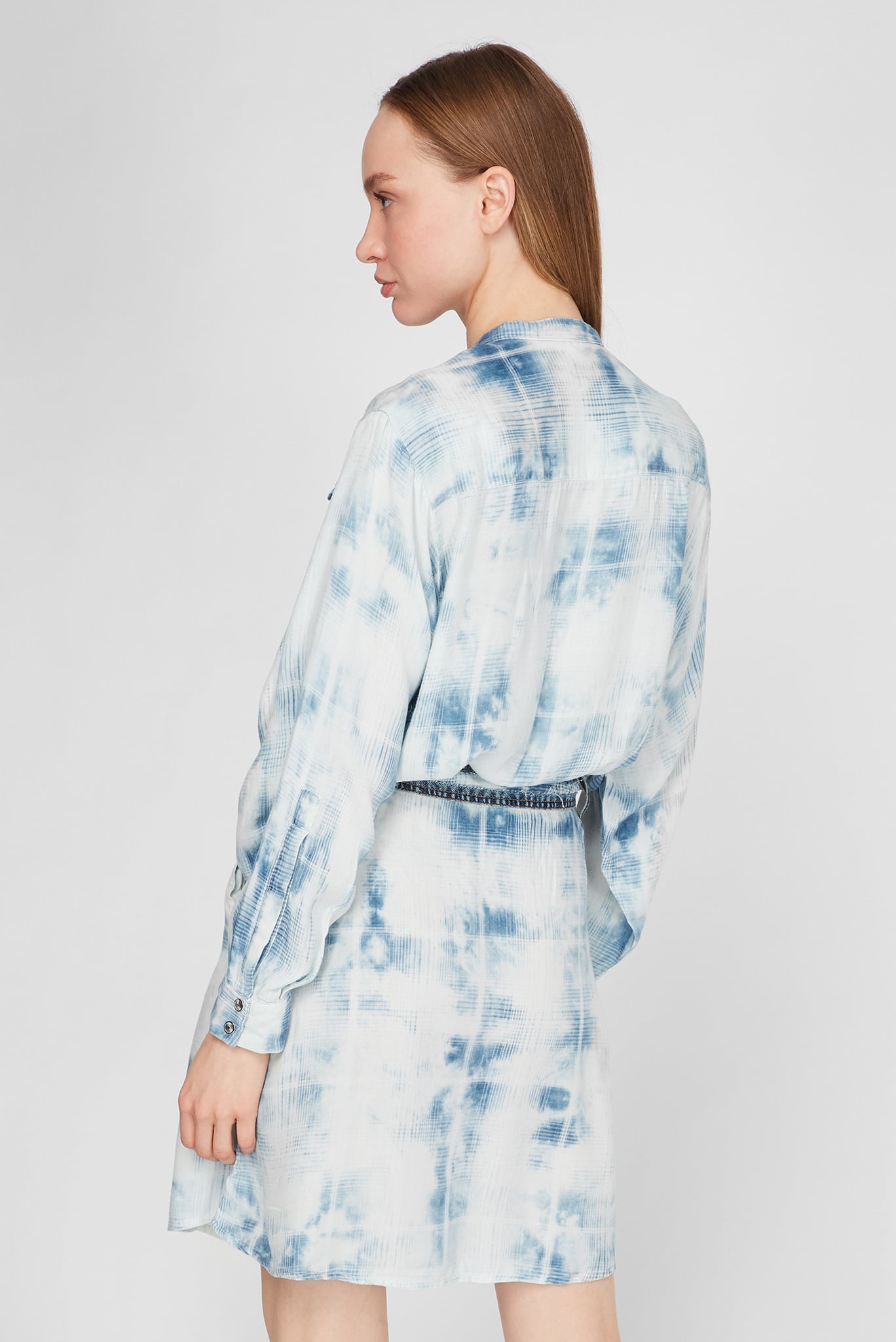 Женское голубое платье D-NOEMI 4