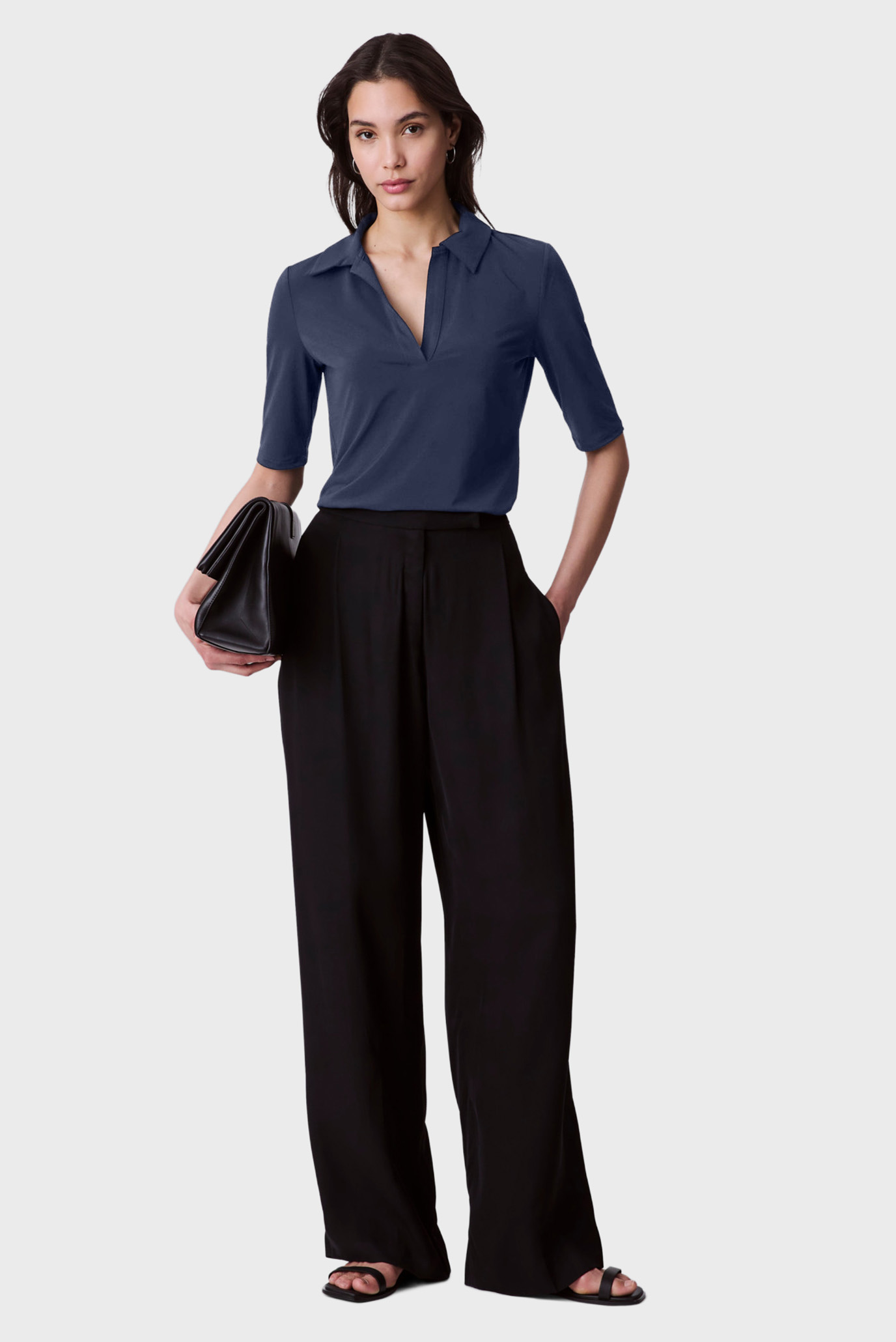 Поло/HS CREPE JERSEY POLO 2