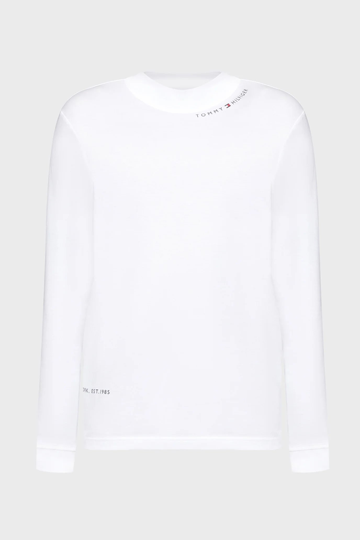 Мужской белый лонгслив MULTI PLACEMENT MOCK LS TEE 1