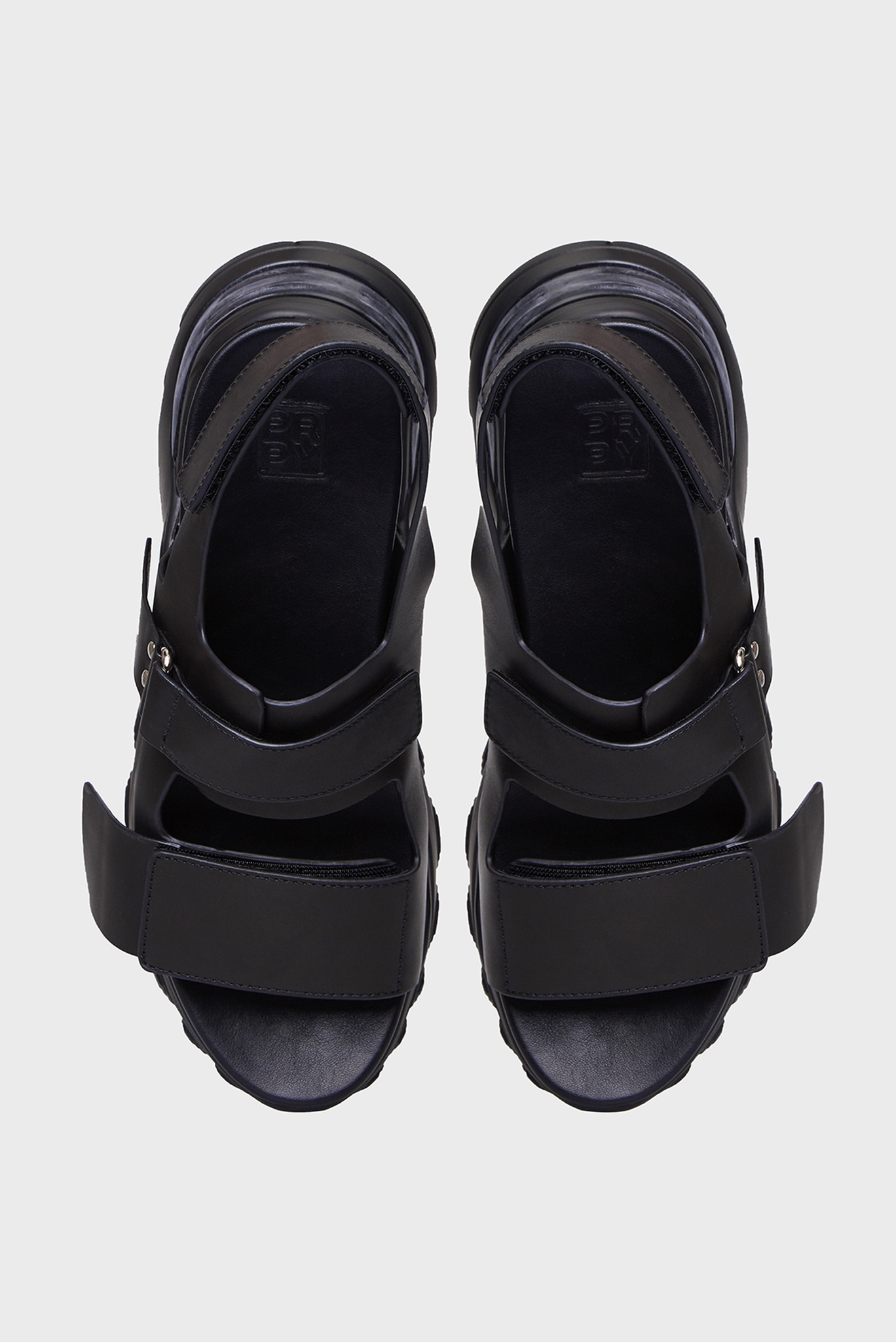 Женские черные кожаные сандалии Nonna 4