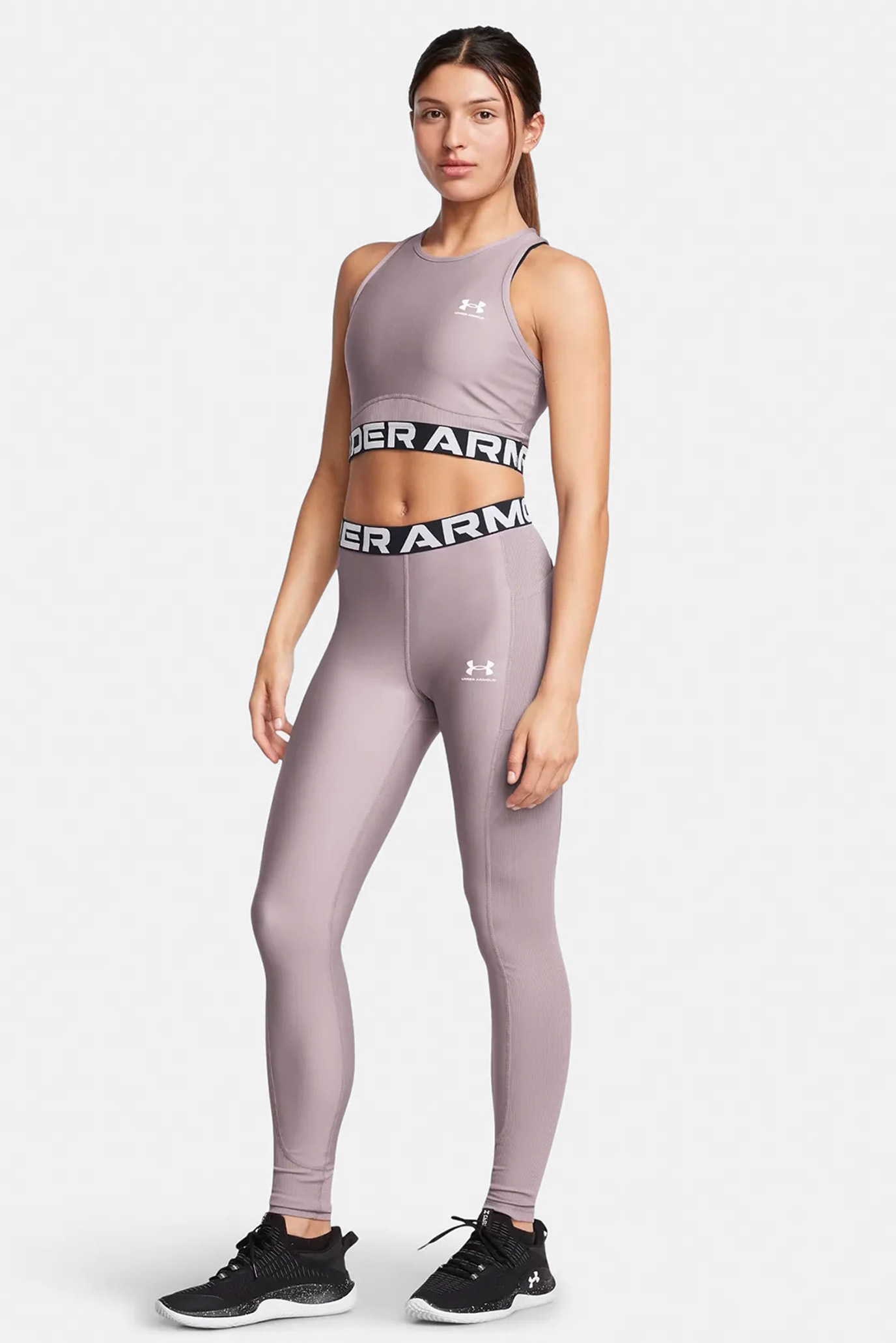 Женские пудровые тайтсы HeatGear Rib Legging 2