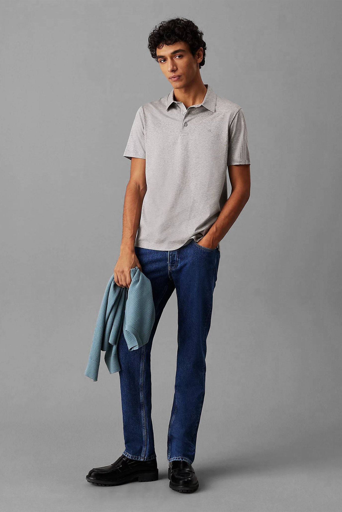 Поло LIQUID JERSEY MELANGE POLO 2