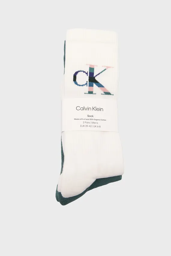 Носки CKJ MEN SOCK 2P MONOGRAM Calvin Klein Jeans