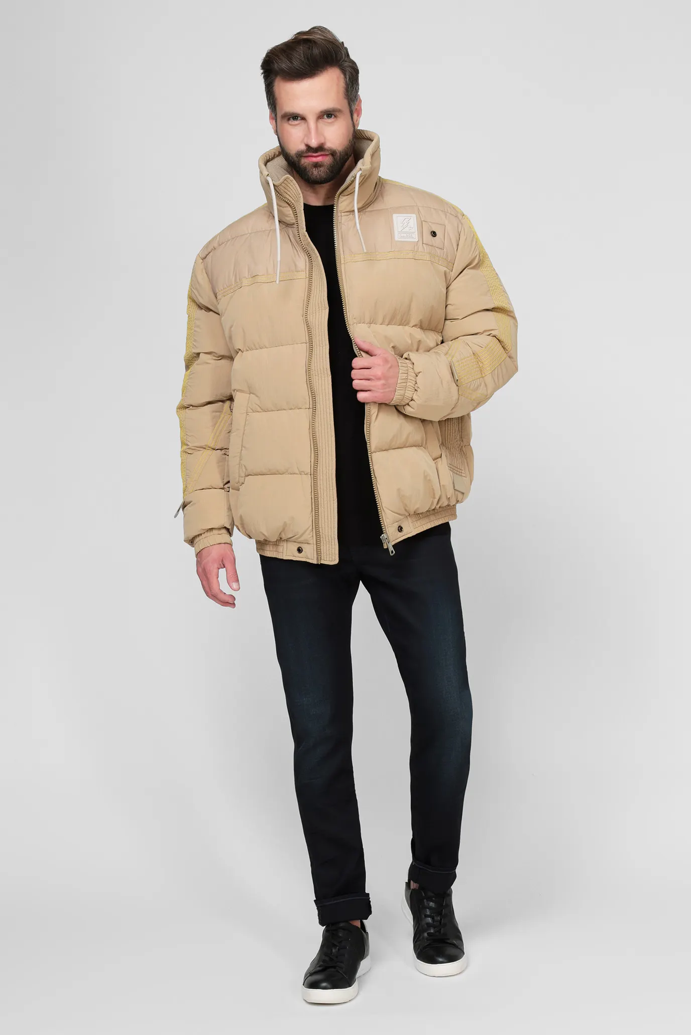 Мужская бежевая куртка W-BRIGGS 2
