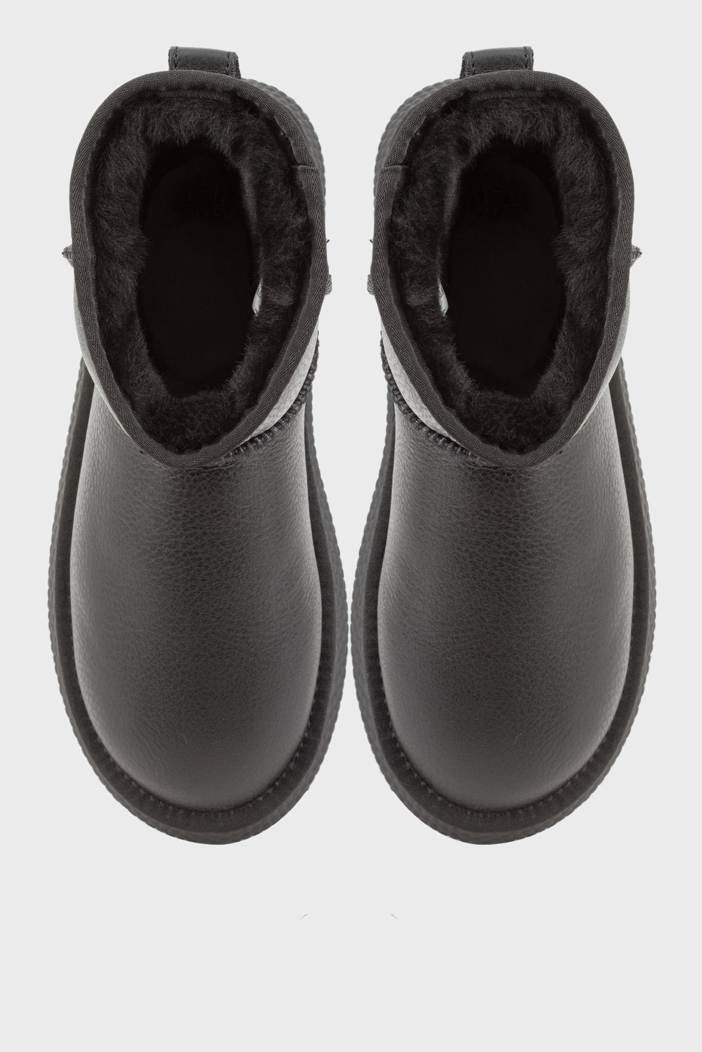 Женские черные кожаные угги Katarina 4