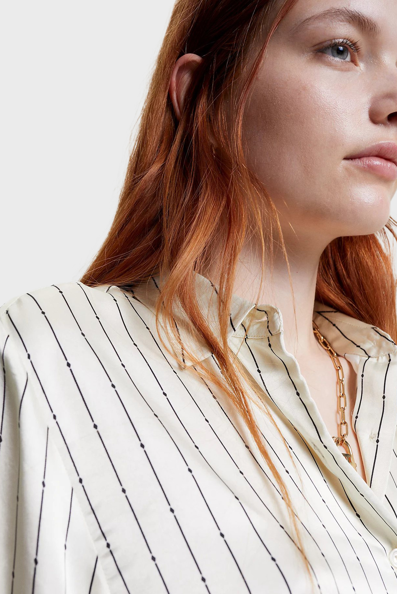 Рубашка SATIN STRIPED FLUID SHIRT LS 4