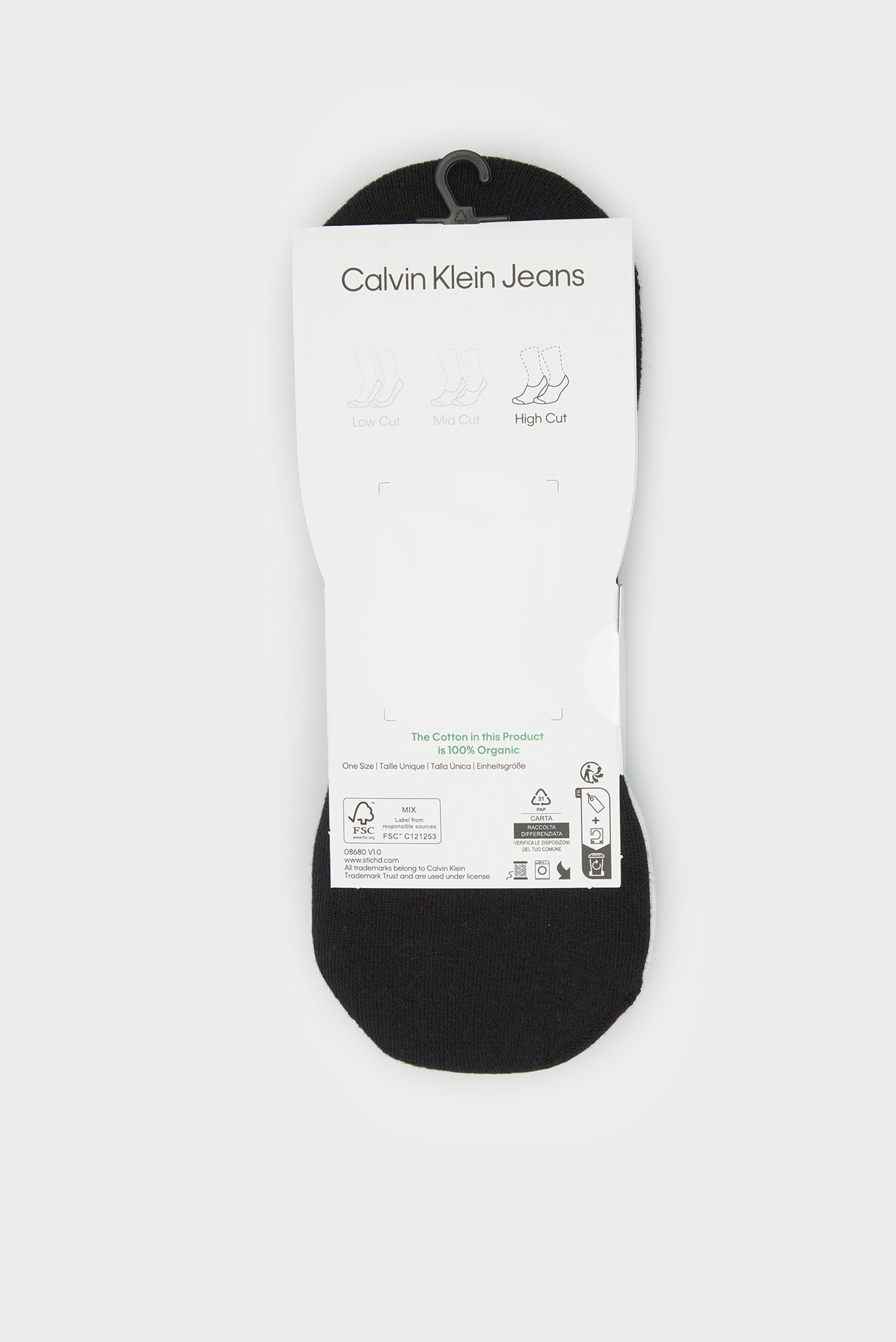 Следы CKJ MEN FOOTIE HIGH CUT 2P LOGO 4