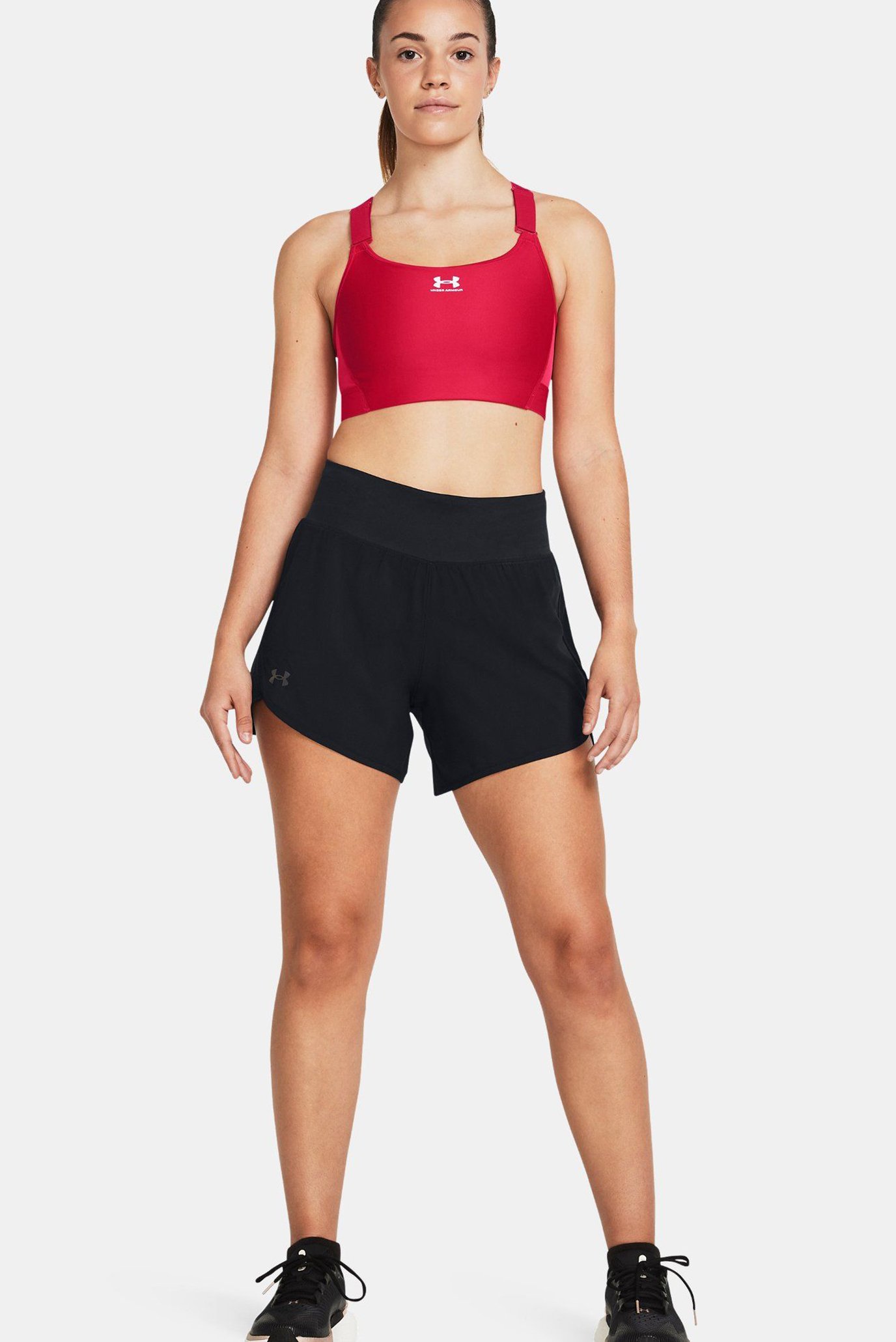 Женские черные шорты UA Fly By Elite 5'' Shorts 2