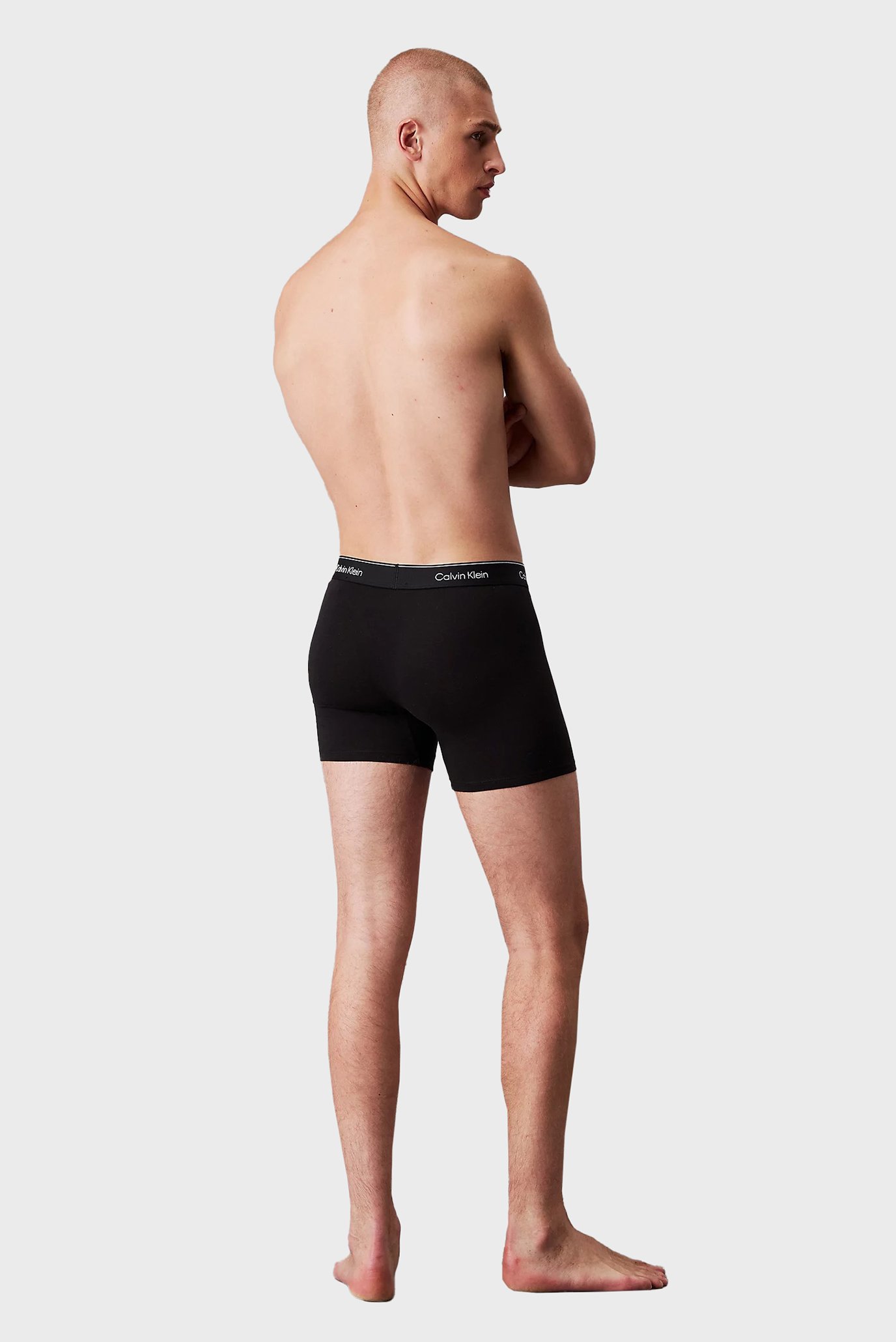 Мужские черные боксеры (3 шт) BOXER BRIEF 3