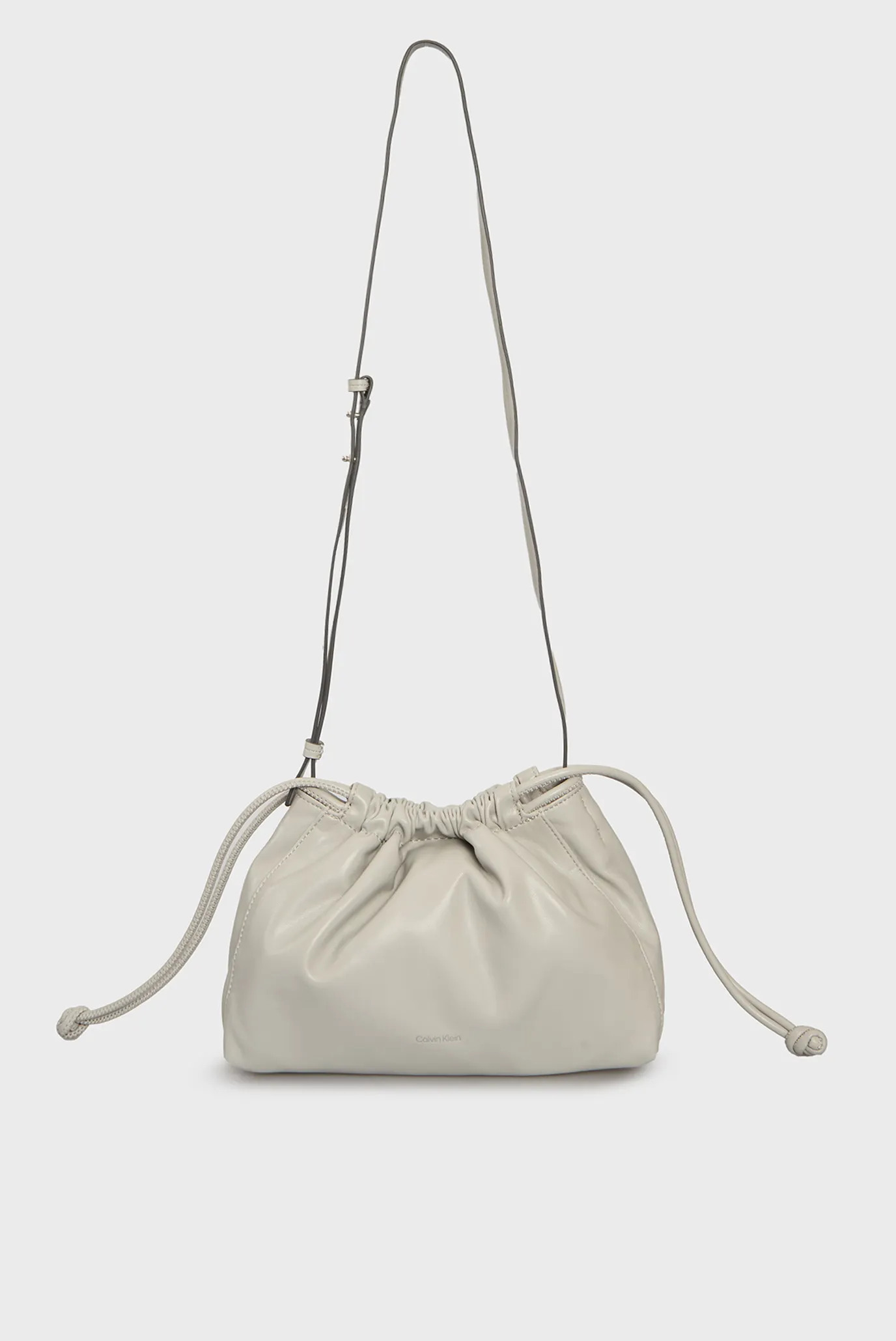 Женская серая сумка DRAWSTRING BAG 2