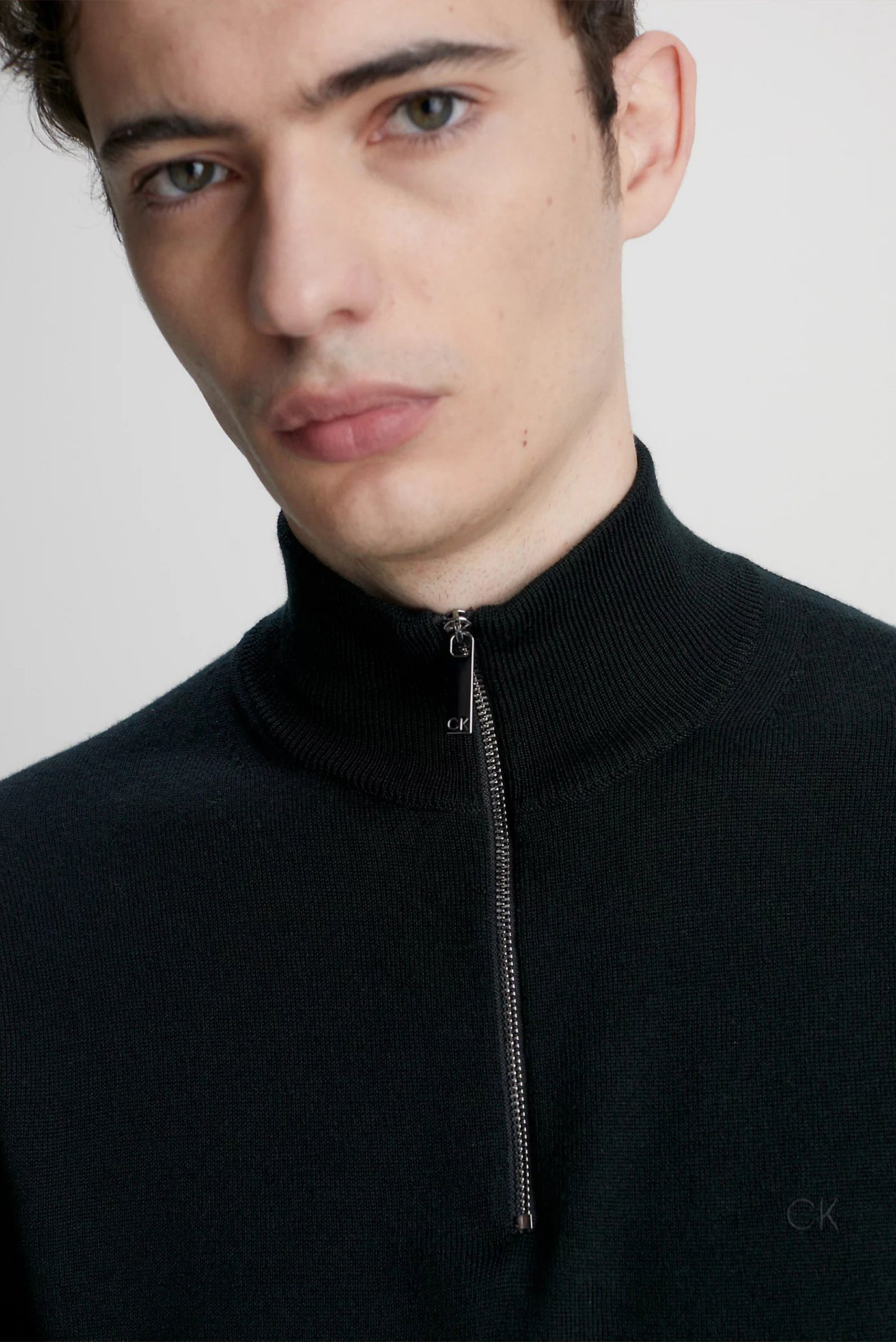 Мужская черная шерстяная кофта 4