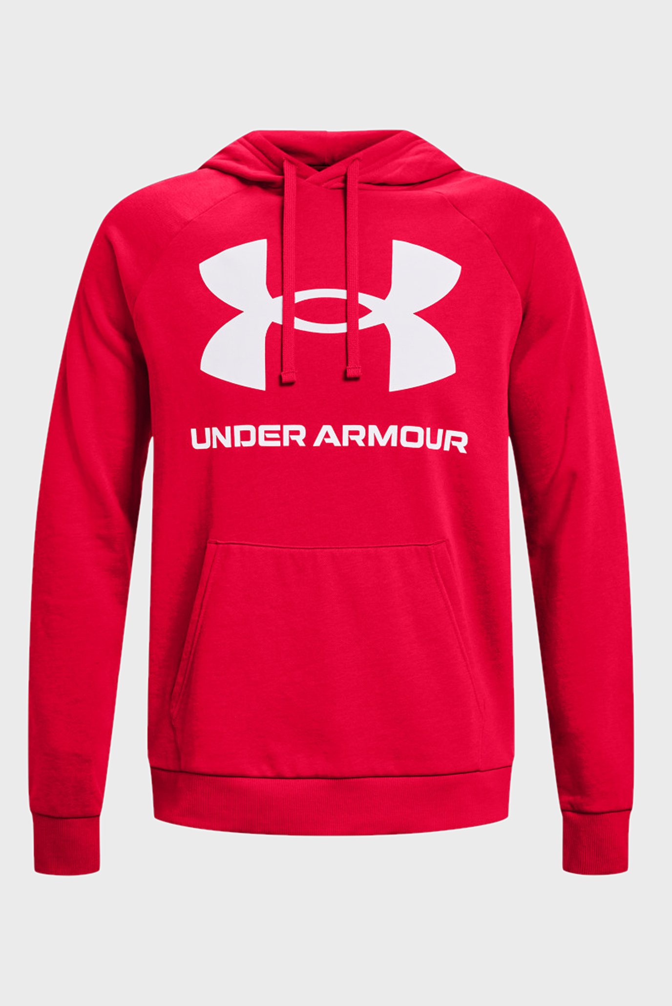 Мужское красное худи UA Rival Fleece Big Logo HD 5