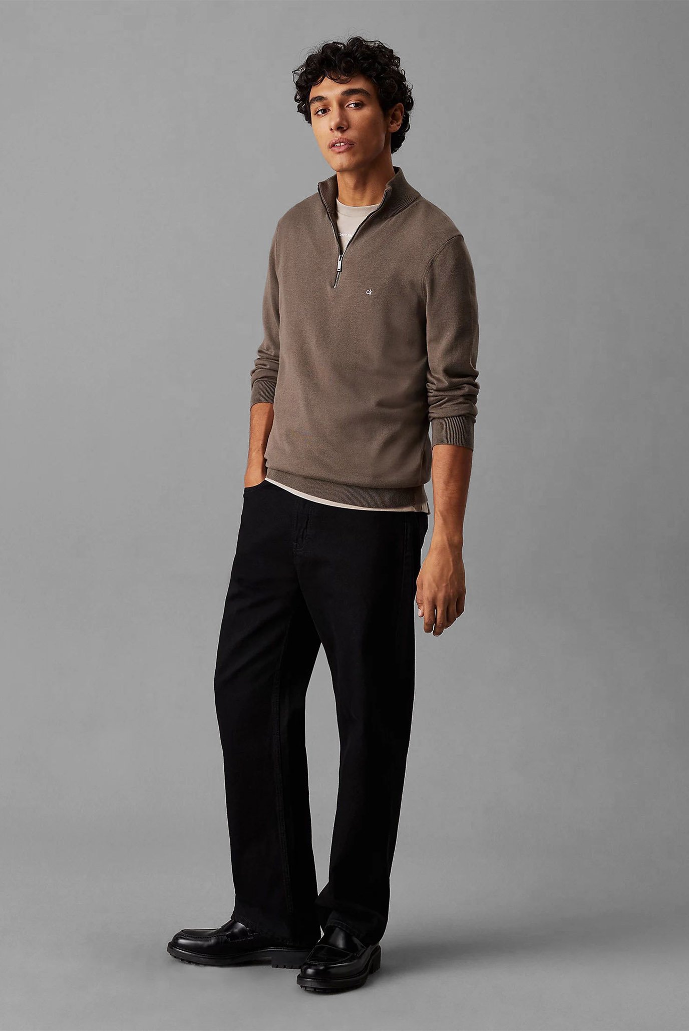 Свитер COTTON SILK BLEND Q-ZIPCalvin Klein Свитер COTTON SILK BLEND Q-ZIP 3