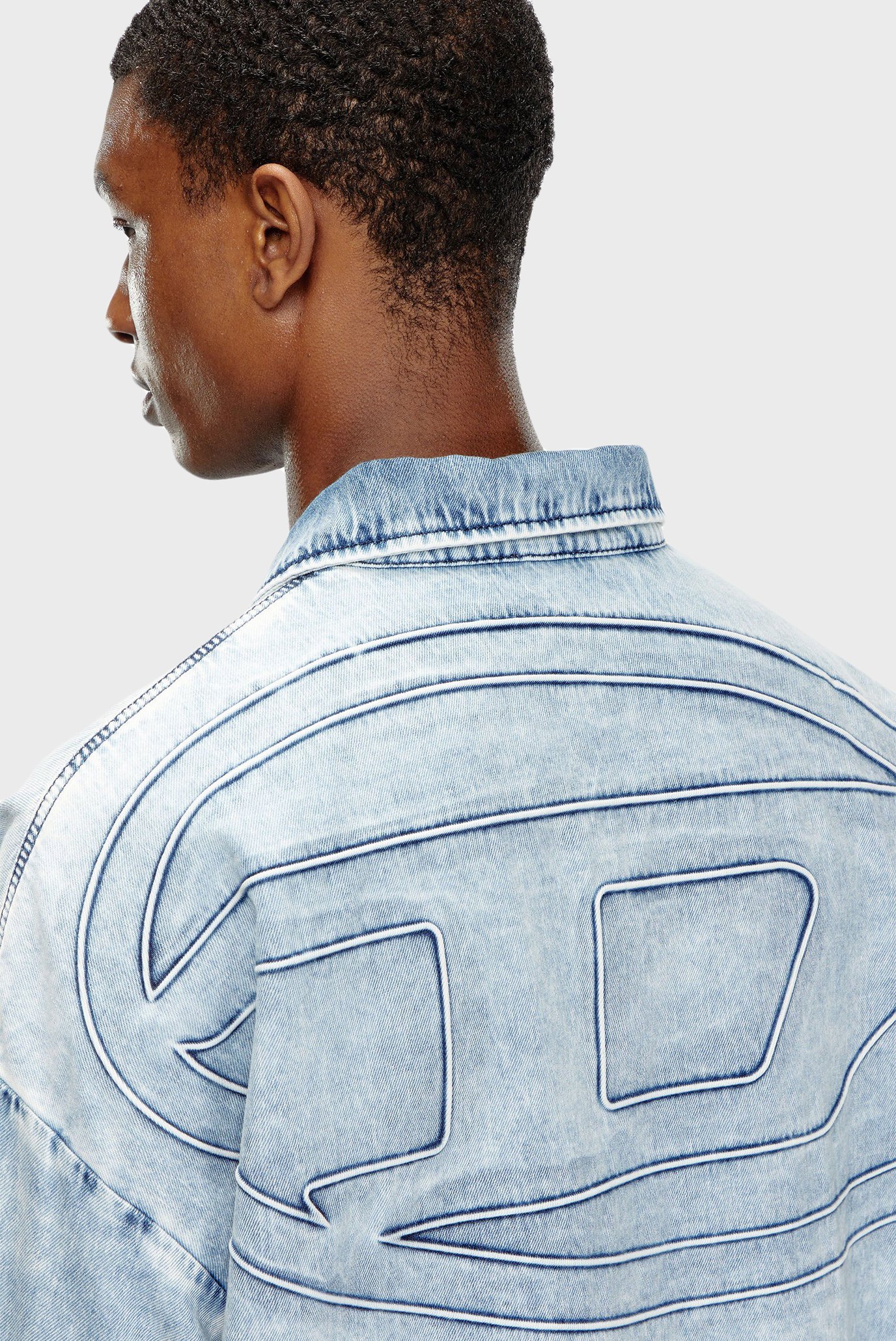 Мужская голубая джинсовая куртка D-KRAP-S1 4