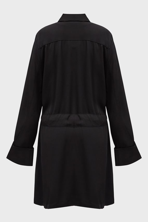 Женское черное платье SMD FLUID UTILITY SHORT DRESS
