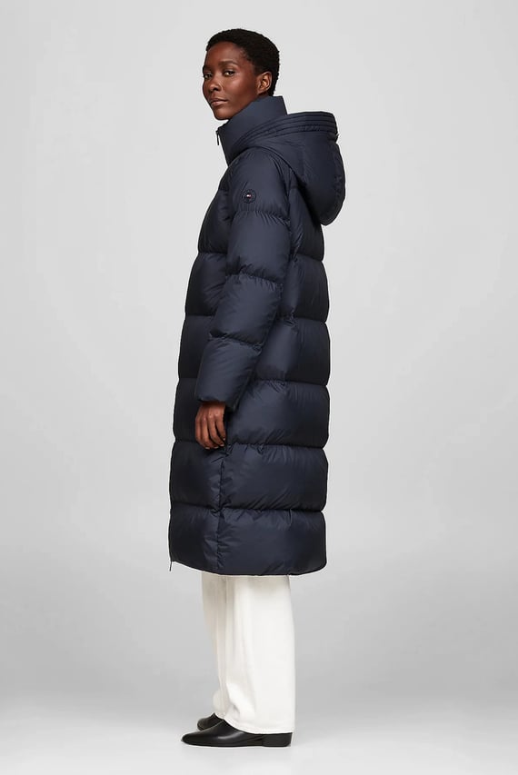 Женский темно-синий пуховик HW DOWN CASUAL MAXI Женский темно-синий пуховик HW DOWN CASUAL MAXI