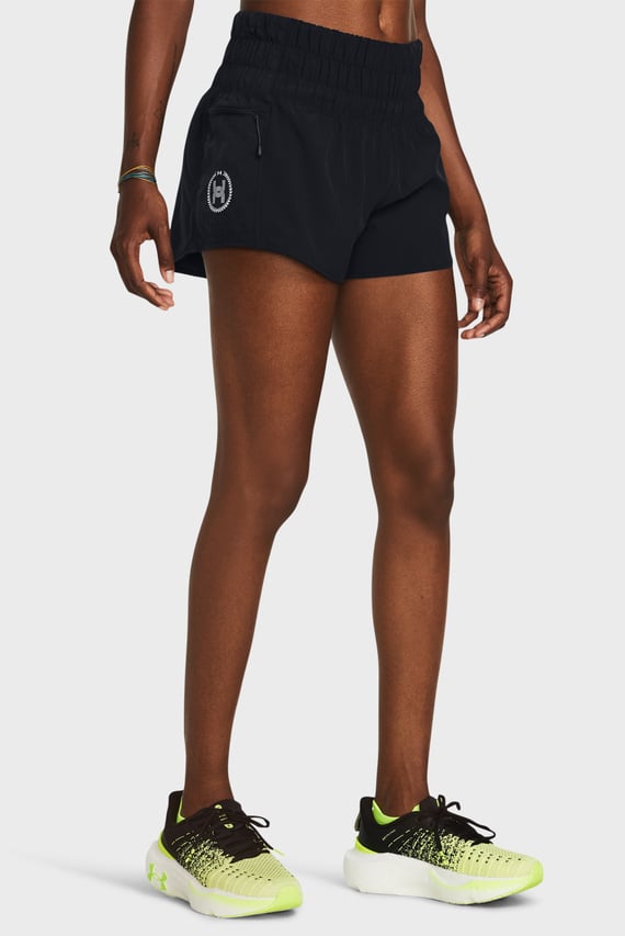 Женские черные шорты UA Run Anywhere Shorts