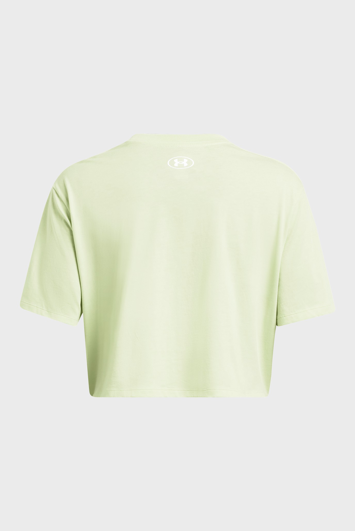 Женская салатовая футболка UA W BOXY CROP LOGO SS 4