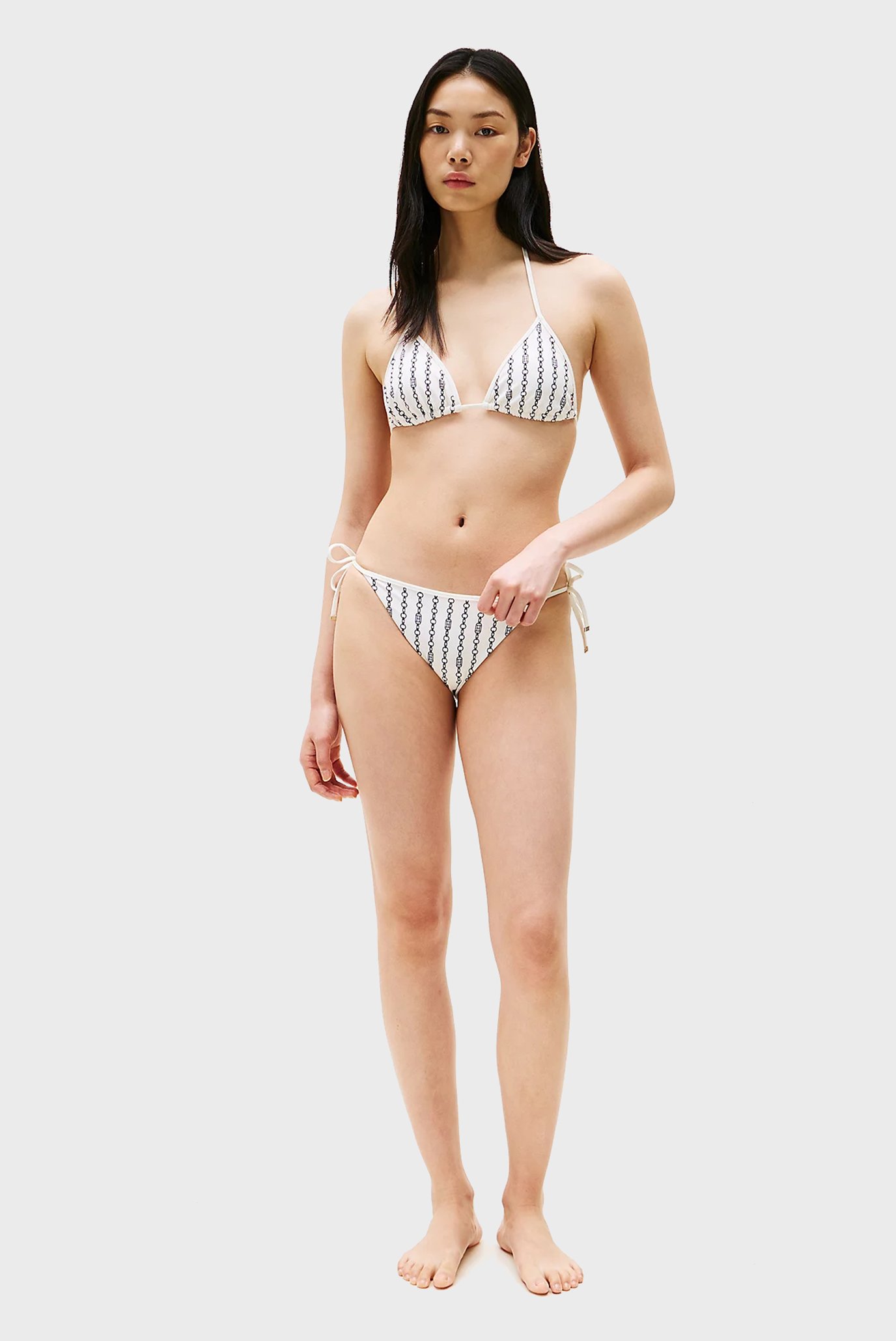 Женские белые трусики от купальника с узором CHEEKY 2