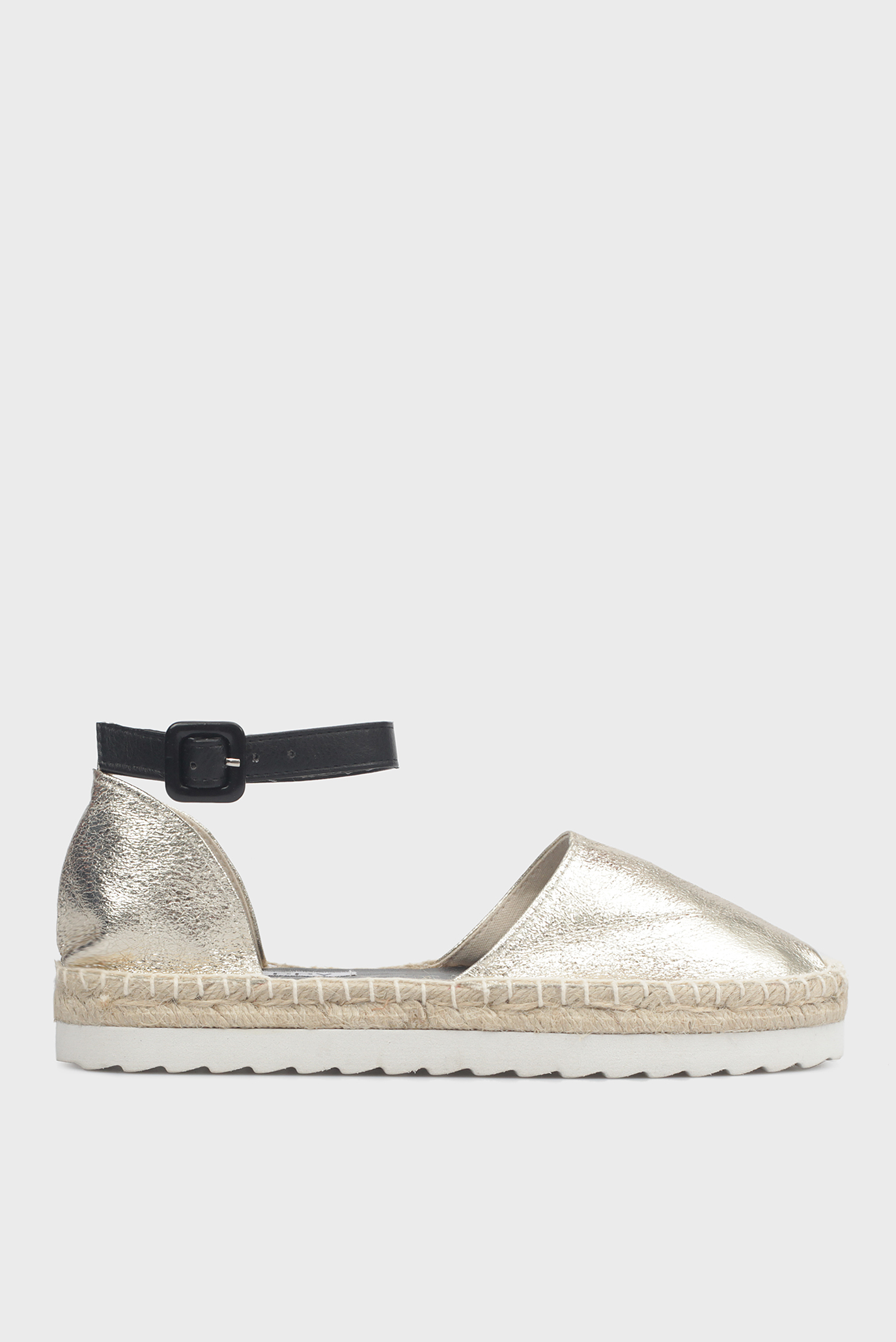Женские золотистые эспадрильи 6