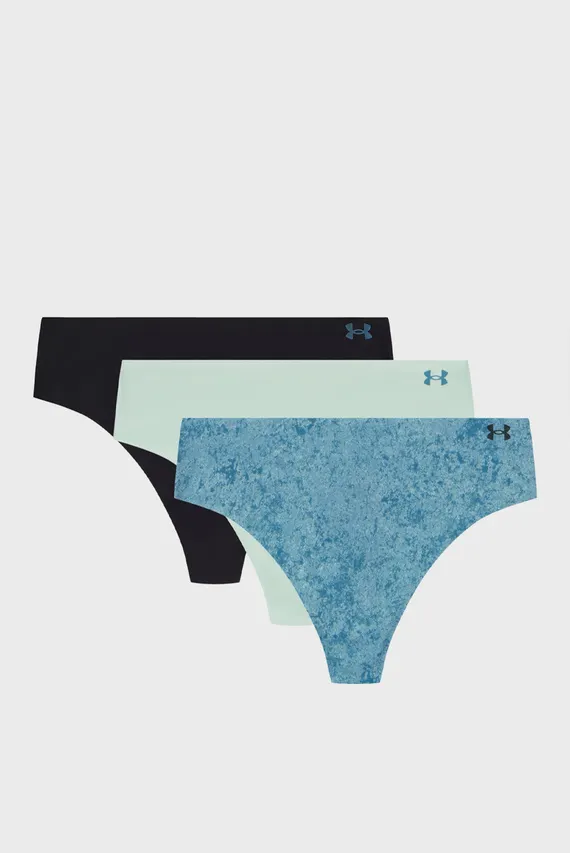 Трусы/UA PURE STRETCH NO SHOW THONG -PRINT 3PK Under Armour