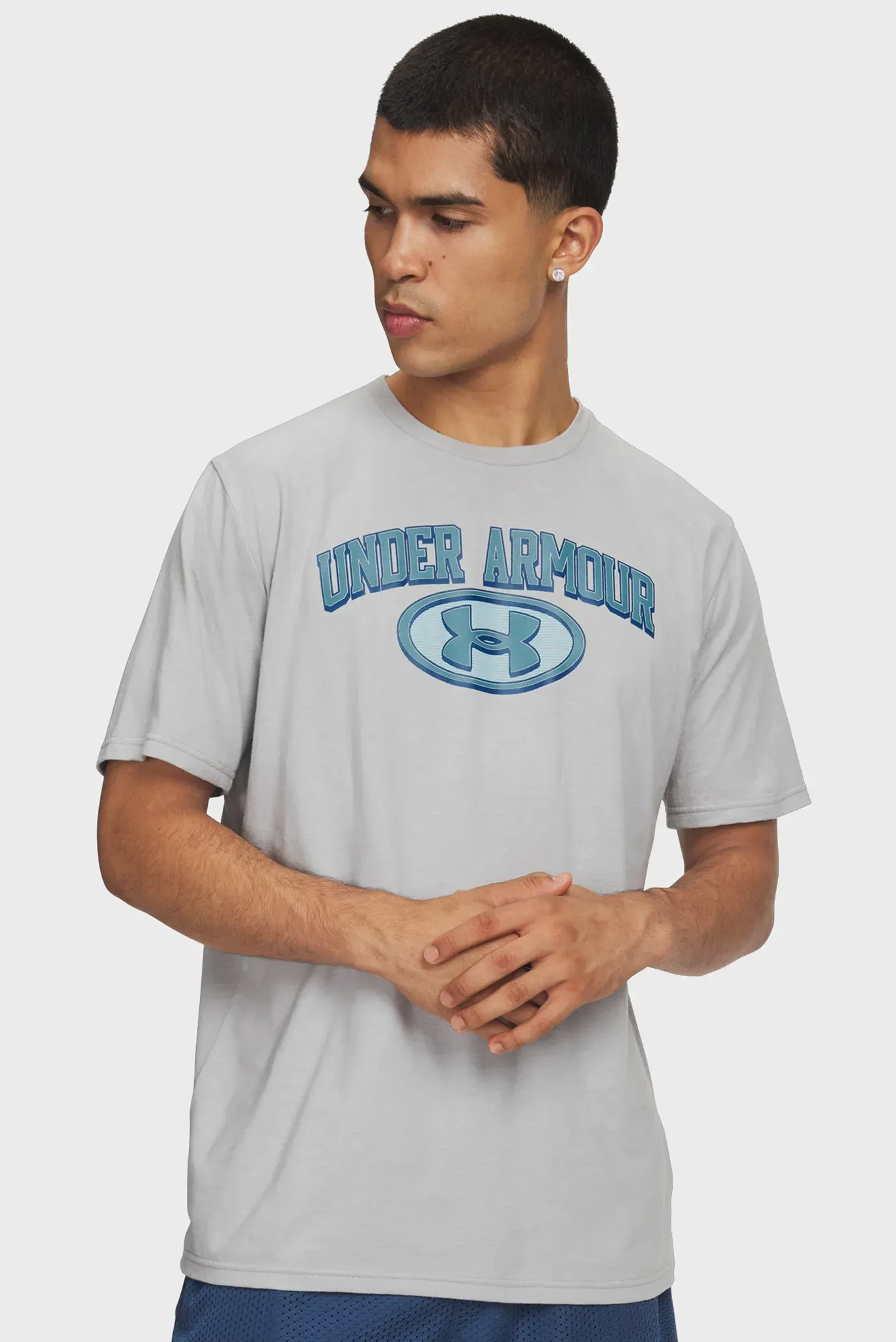 Футболка UA M WM Locker Tag SS-GRY 1