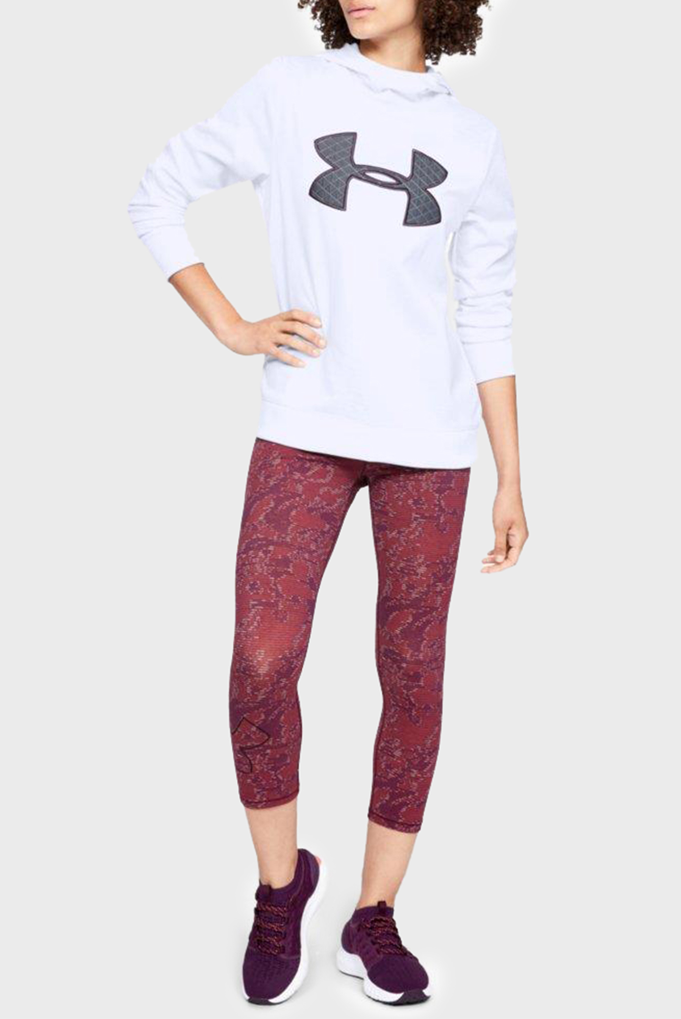 Женское белое худи Armor Fleece 8