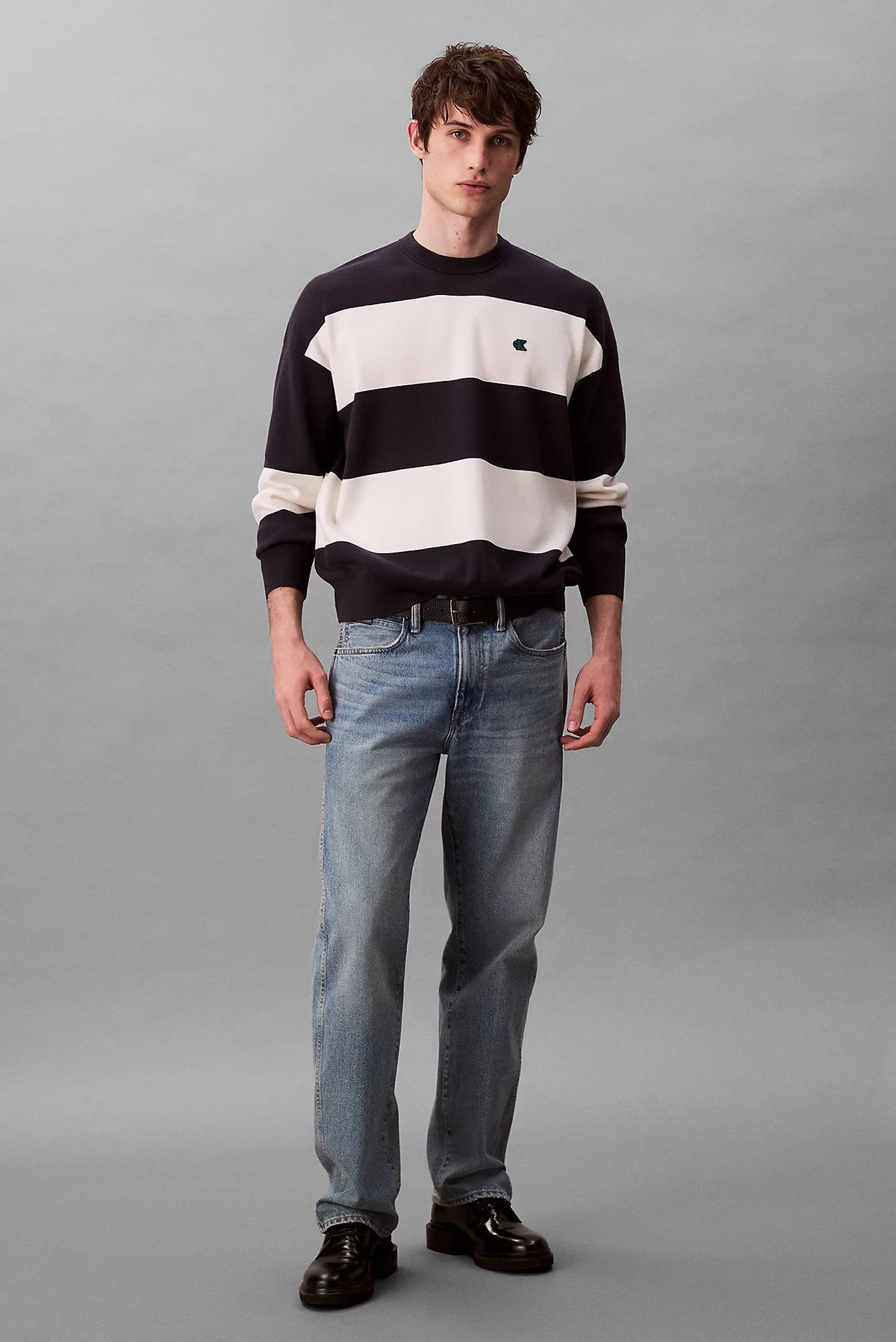 Свитер LS STRPD SNWY RLXD C 2