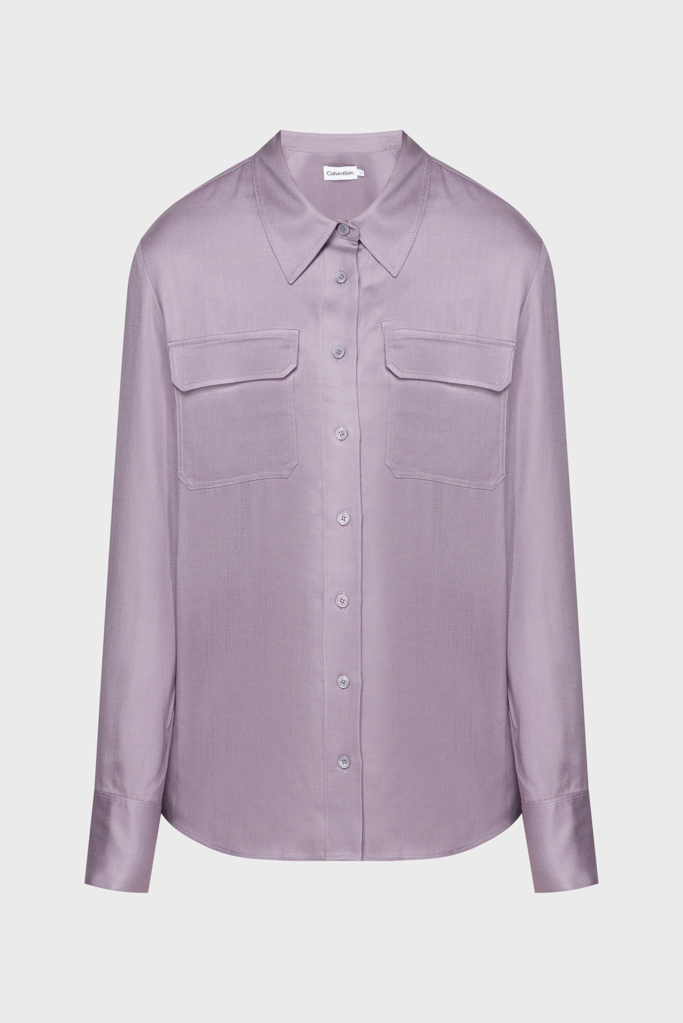 Женская фиолетовая рубашка TENCEL POCKET 1