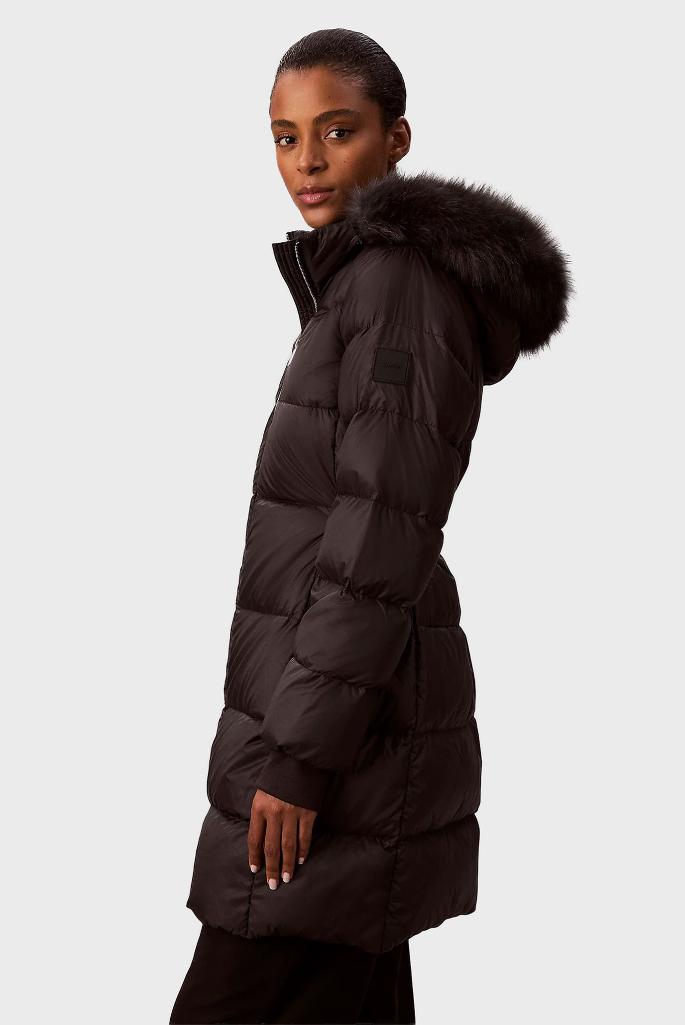 Куртка зимняя LONG DOWN JACKET WITH FUR 3