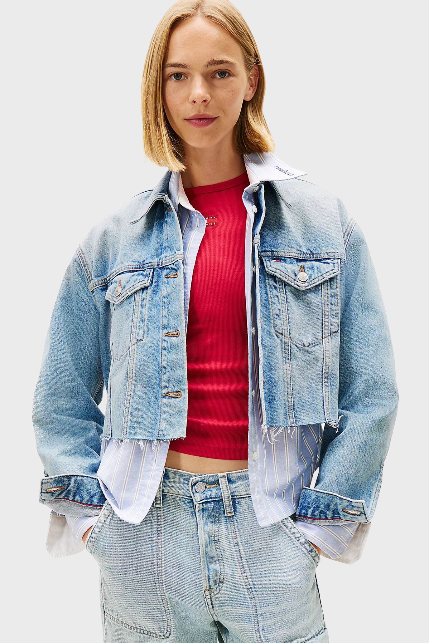 Куртка джинсовая/CROPPD TRCKR JKT RWB EXT CI6033 1