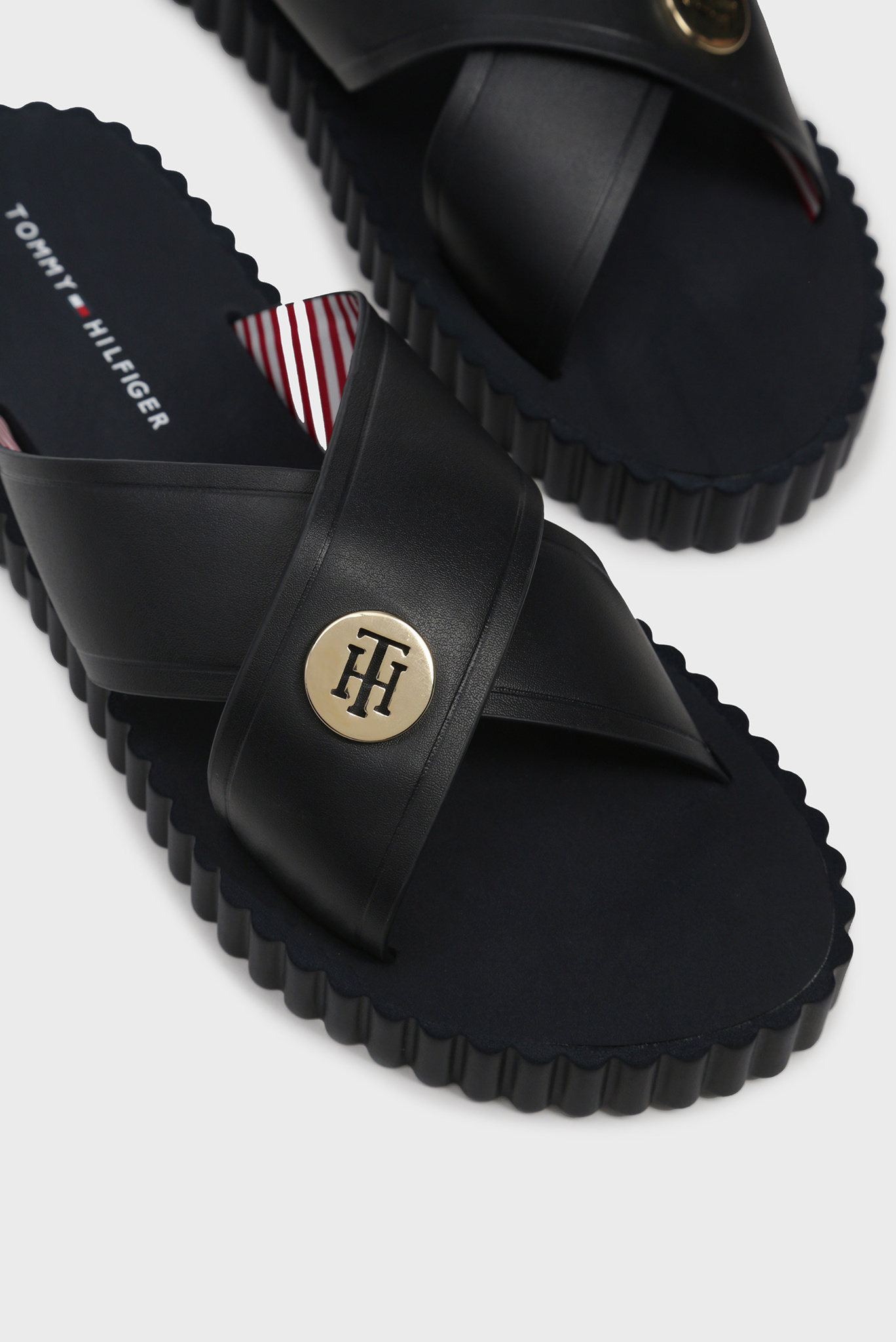 Женские темно-синие слайдеры HARDWARE DETAIL 5